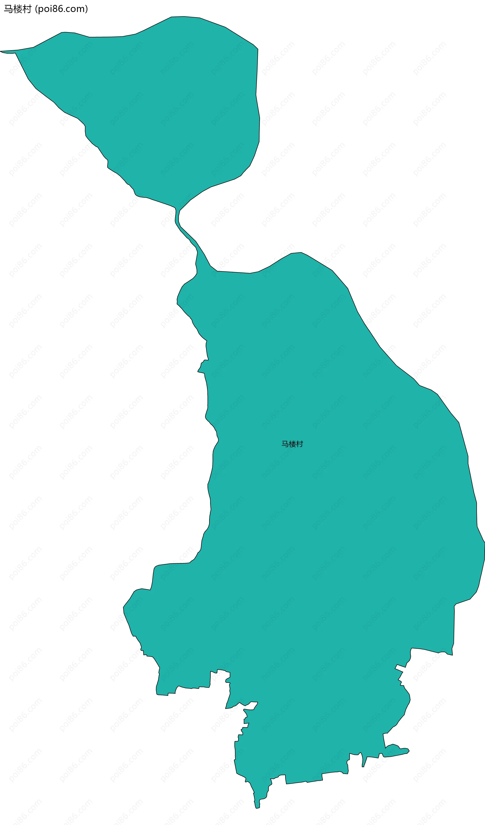 马楼村边界地图