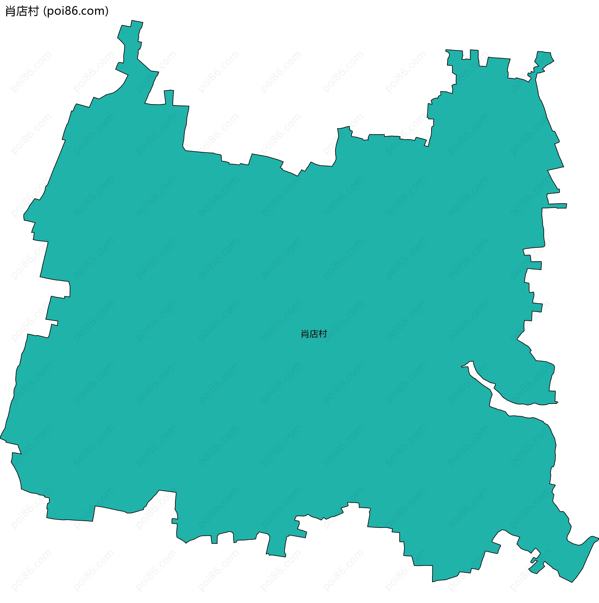 肖店村边界地图