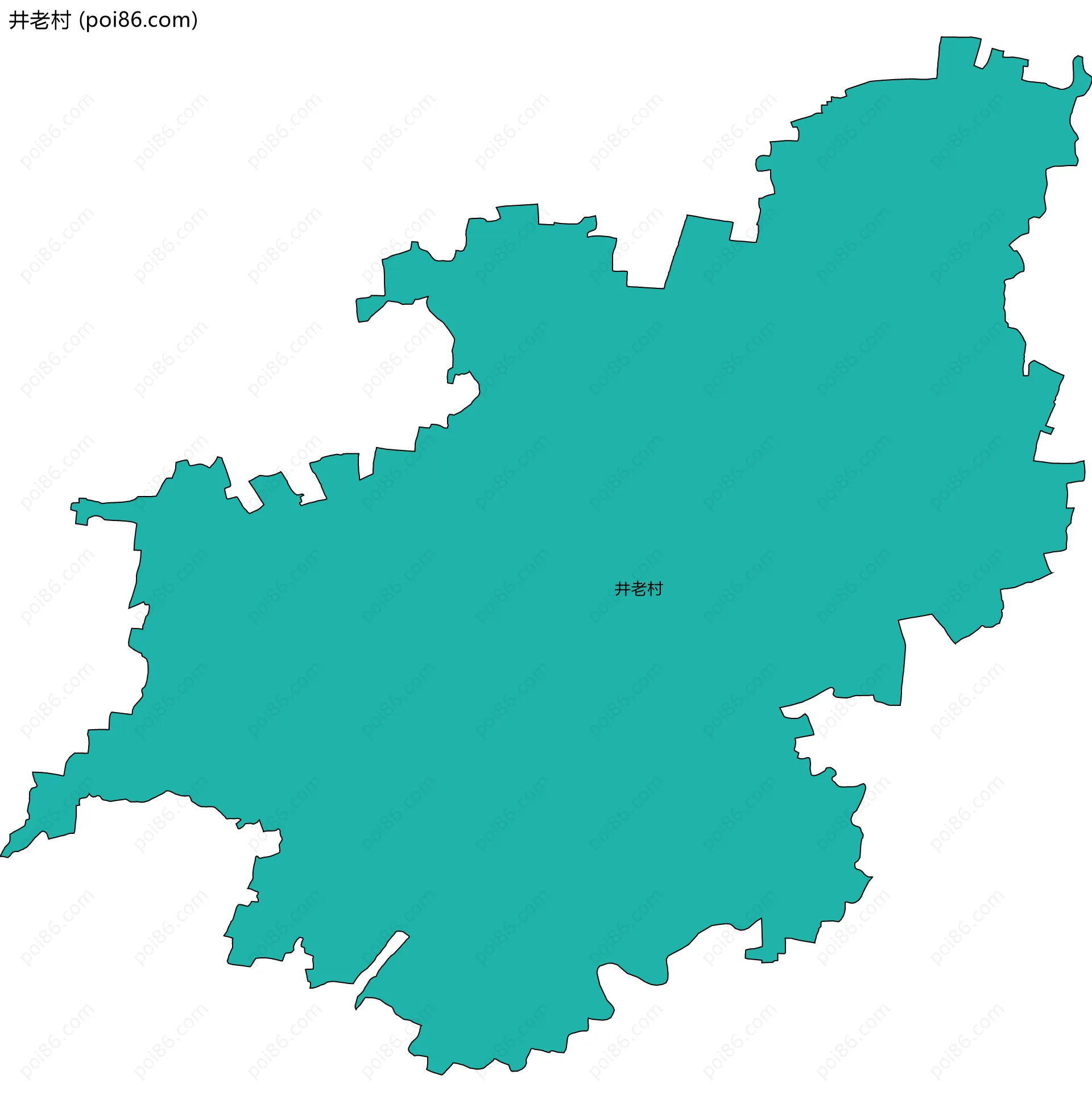 井老村边界地图