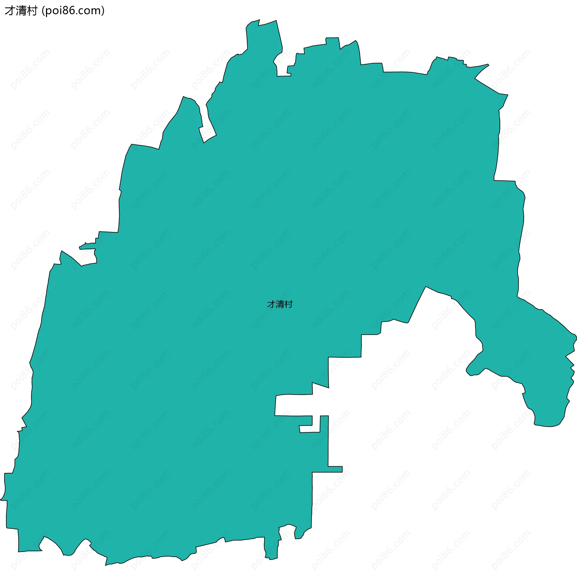才清村边界地图