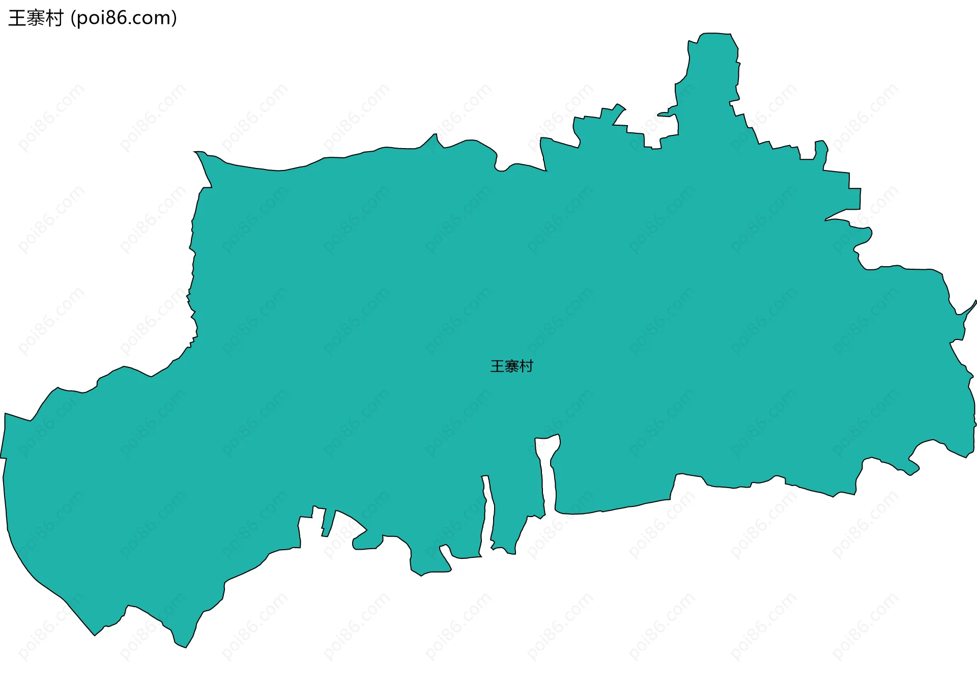 王寨村边界地图
