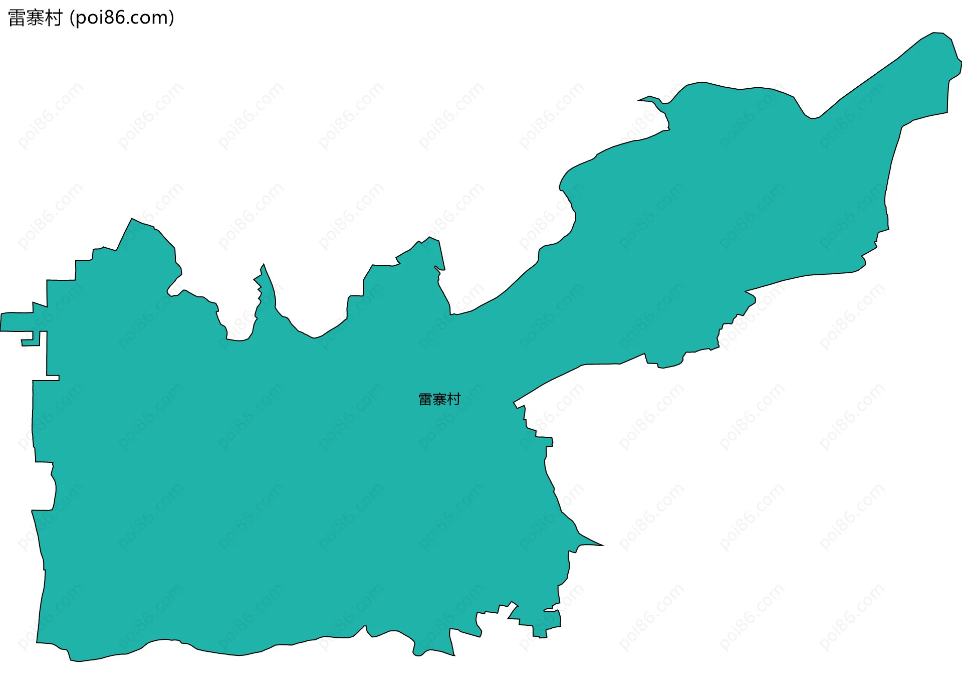 雷寨村边界地图