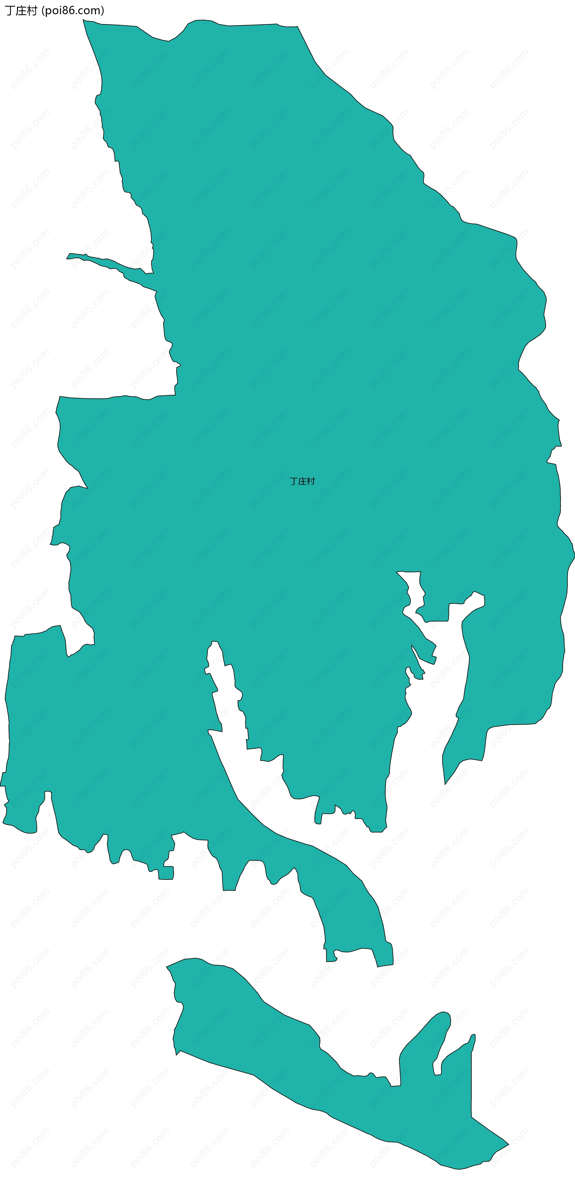 丁庄村边界地图
