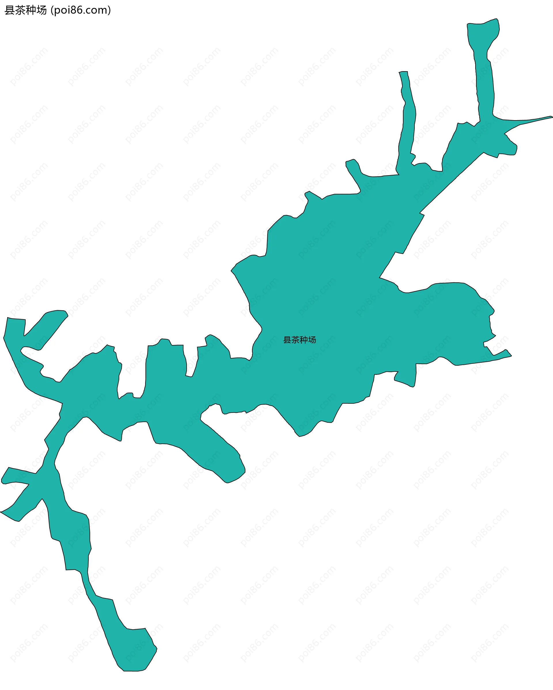 县茶种场边界地图