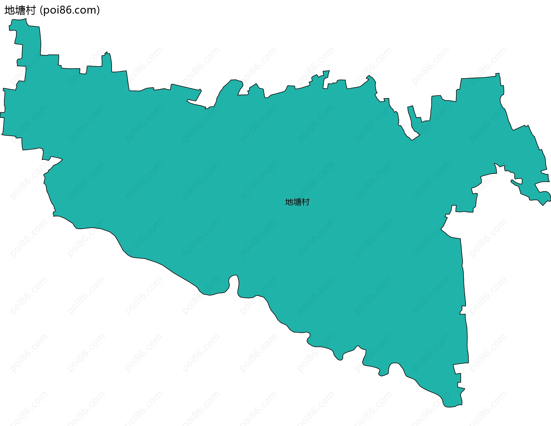 地塘村边界地图