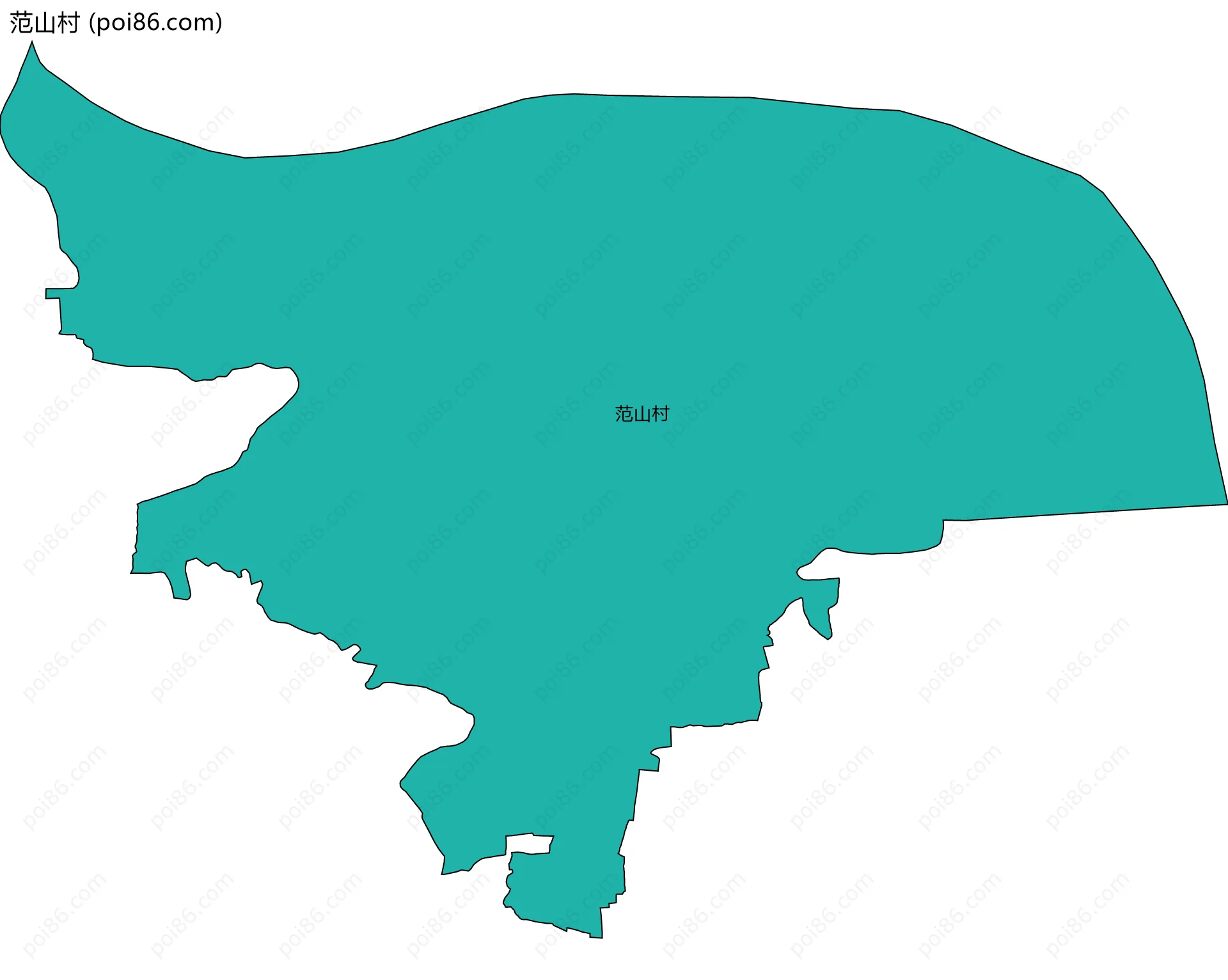 范山村边界地图