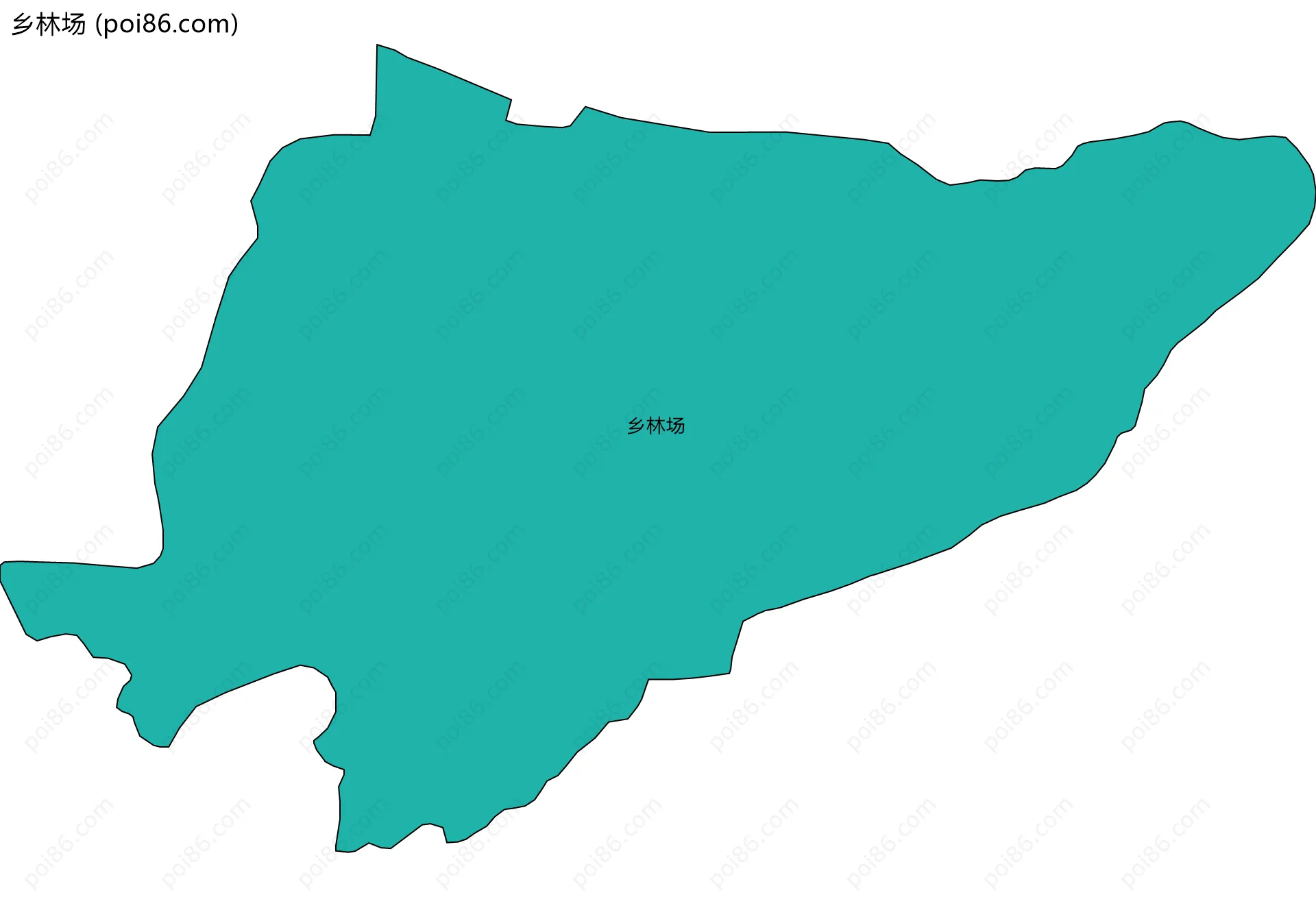 乡林场边界地图