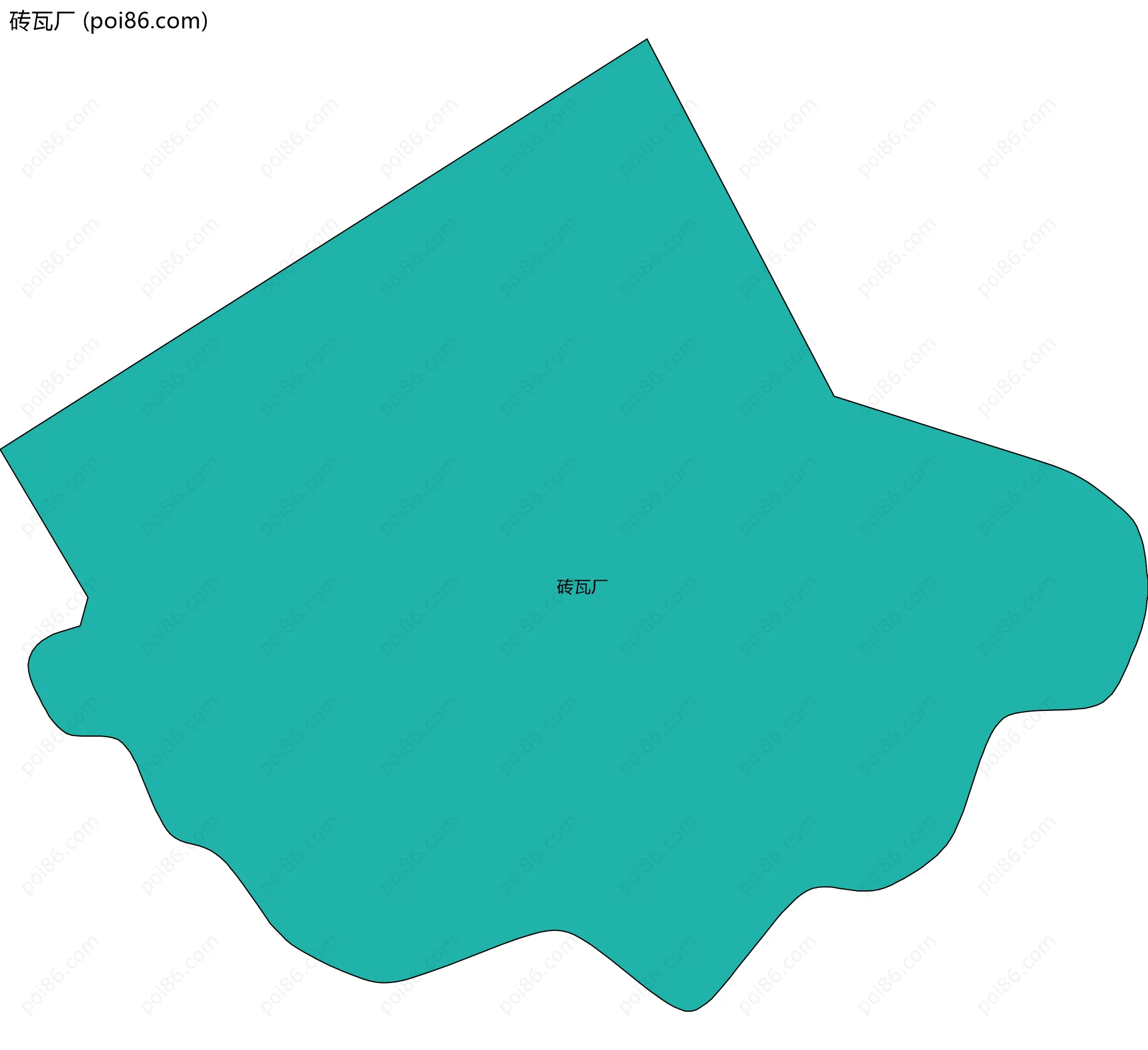 砖瓦厂边界地图