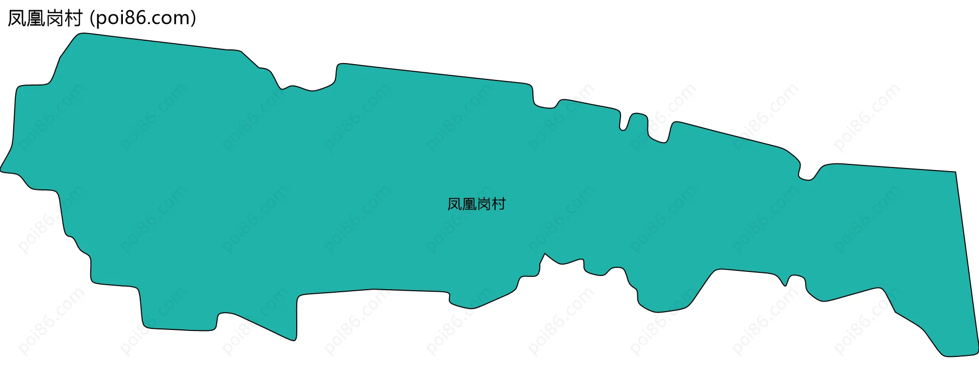 凤凰岗村边界地图