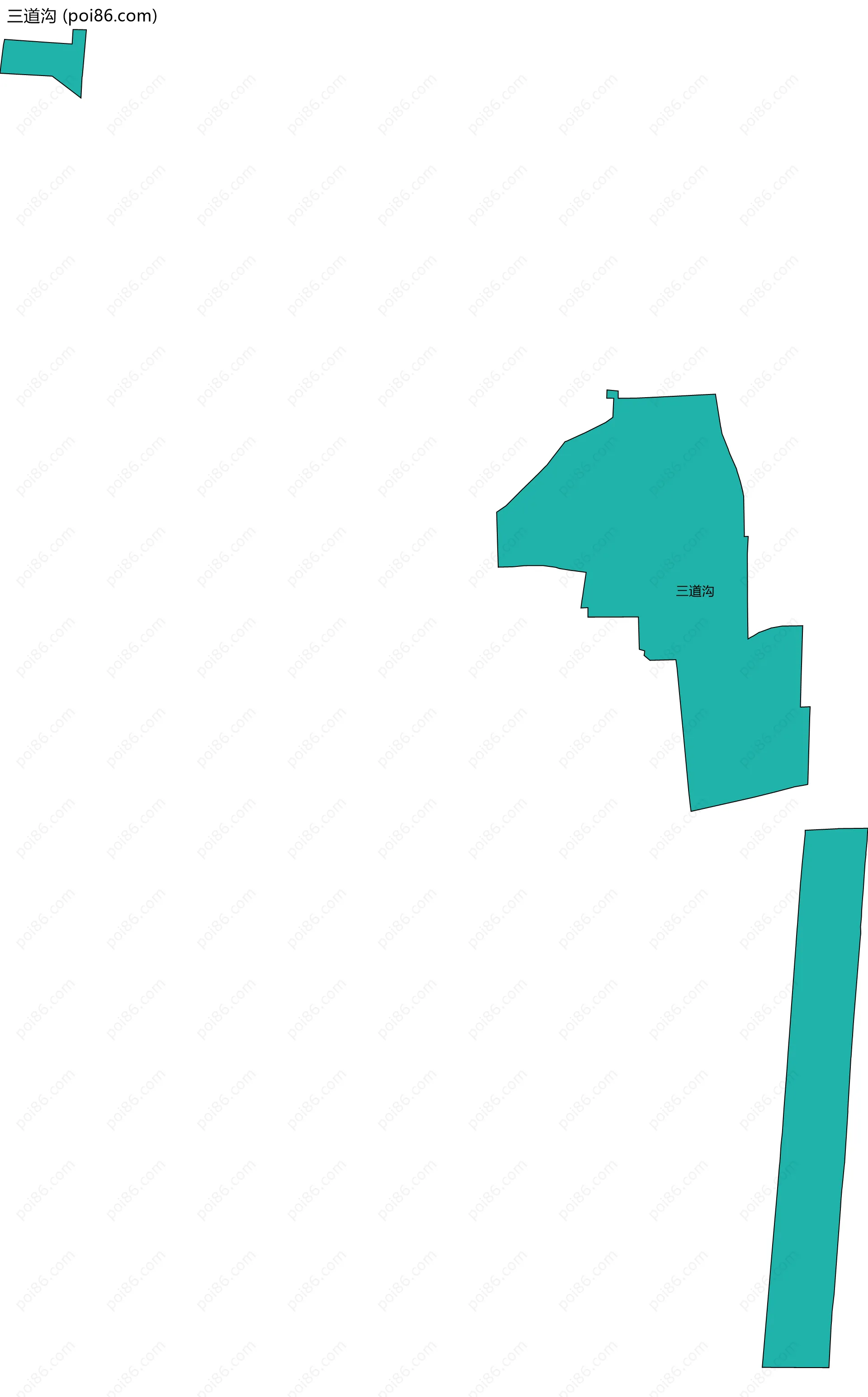 三道沟边界地图