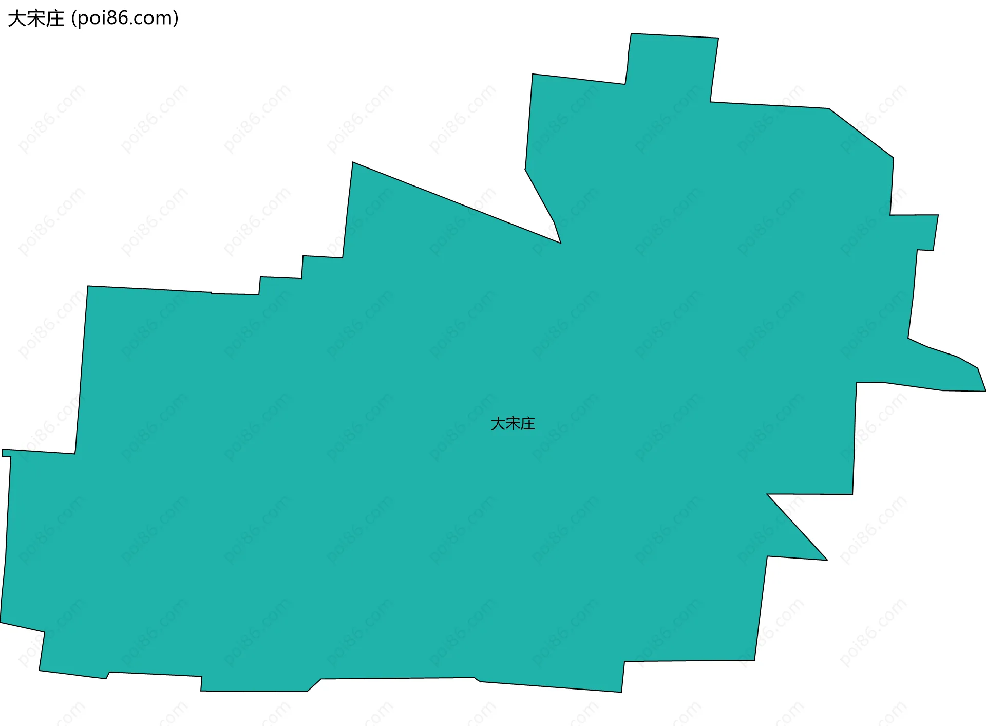 大宋庄边界地图