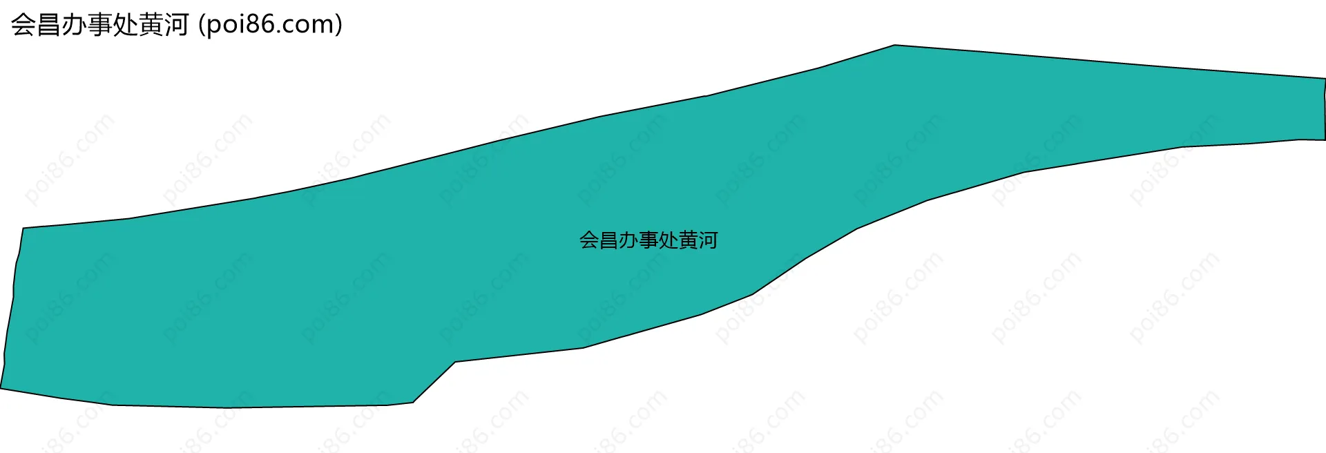 会昌办事处黄河边界地图