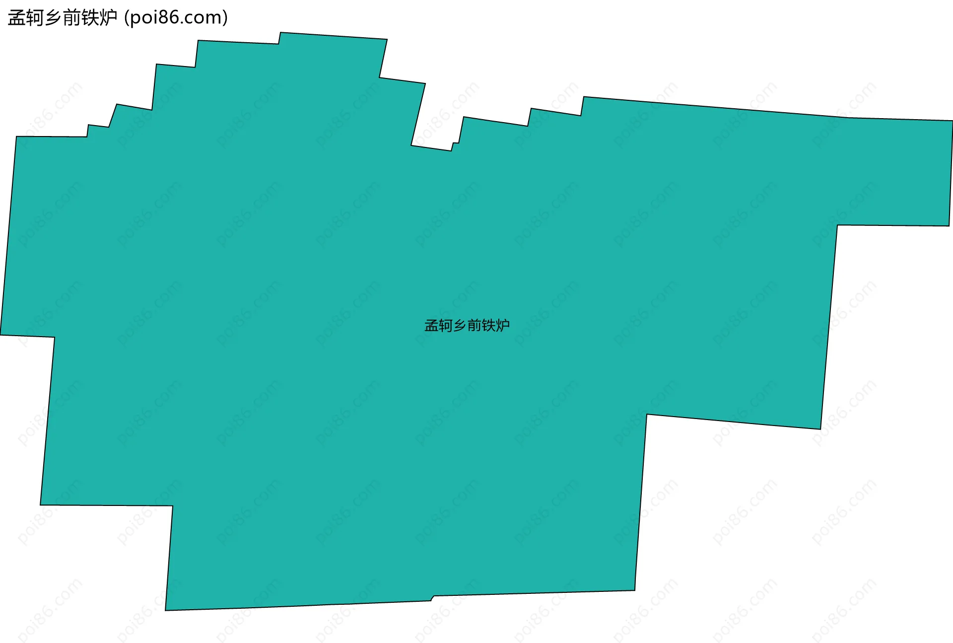 孟轲乡前铁炉边界地图