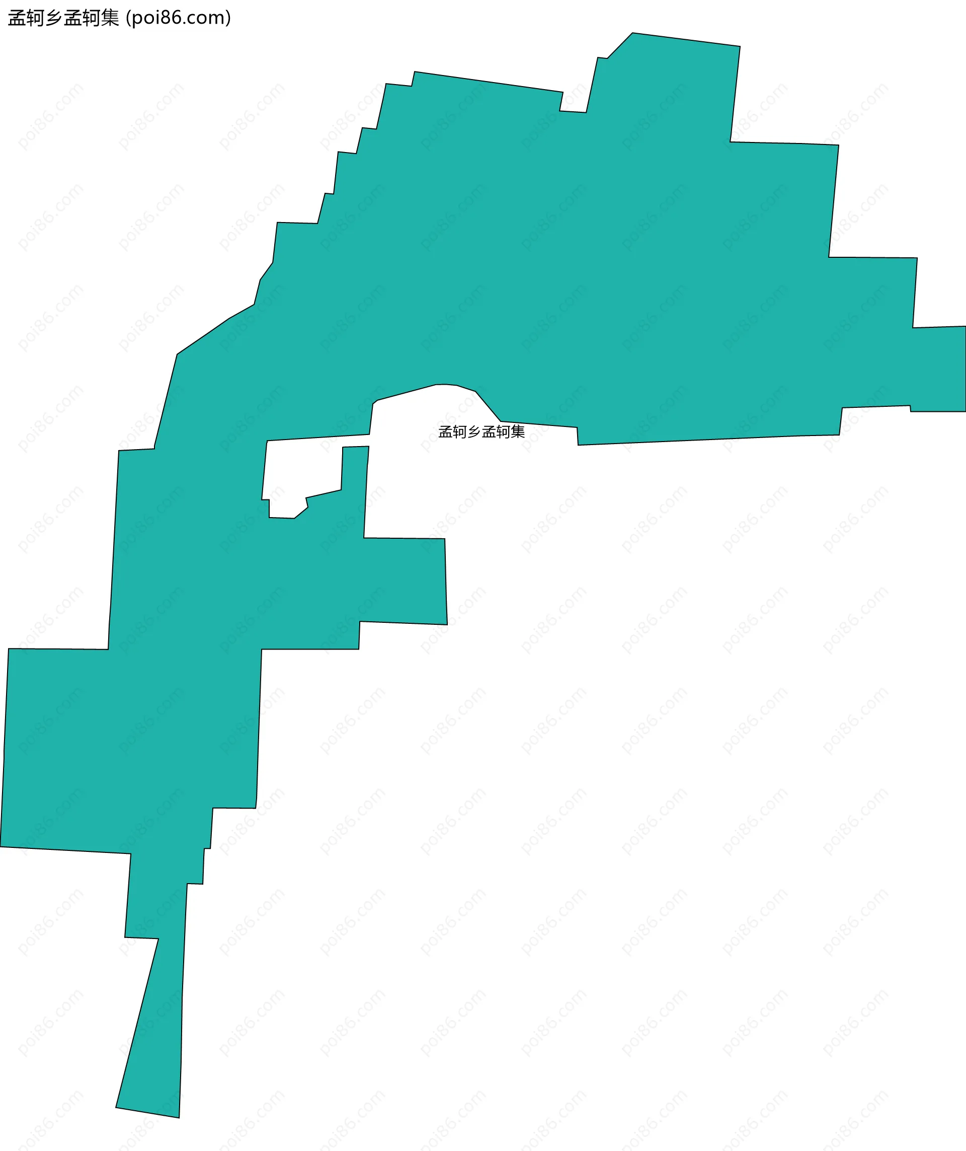 孟轲乡孟轲集边界地图