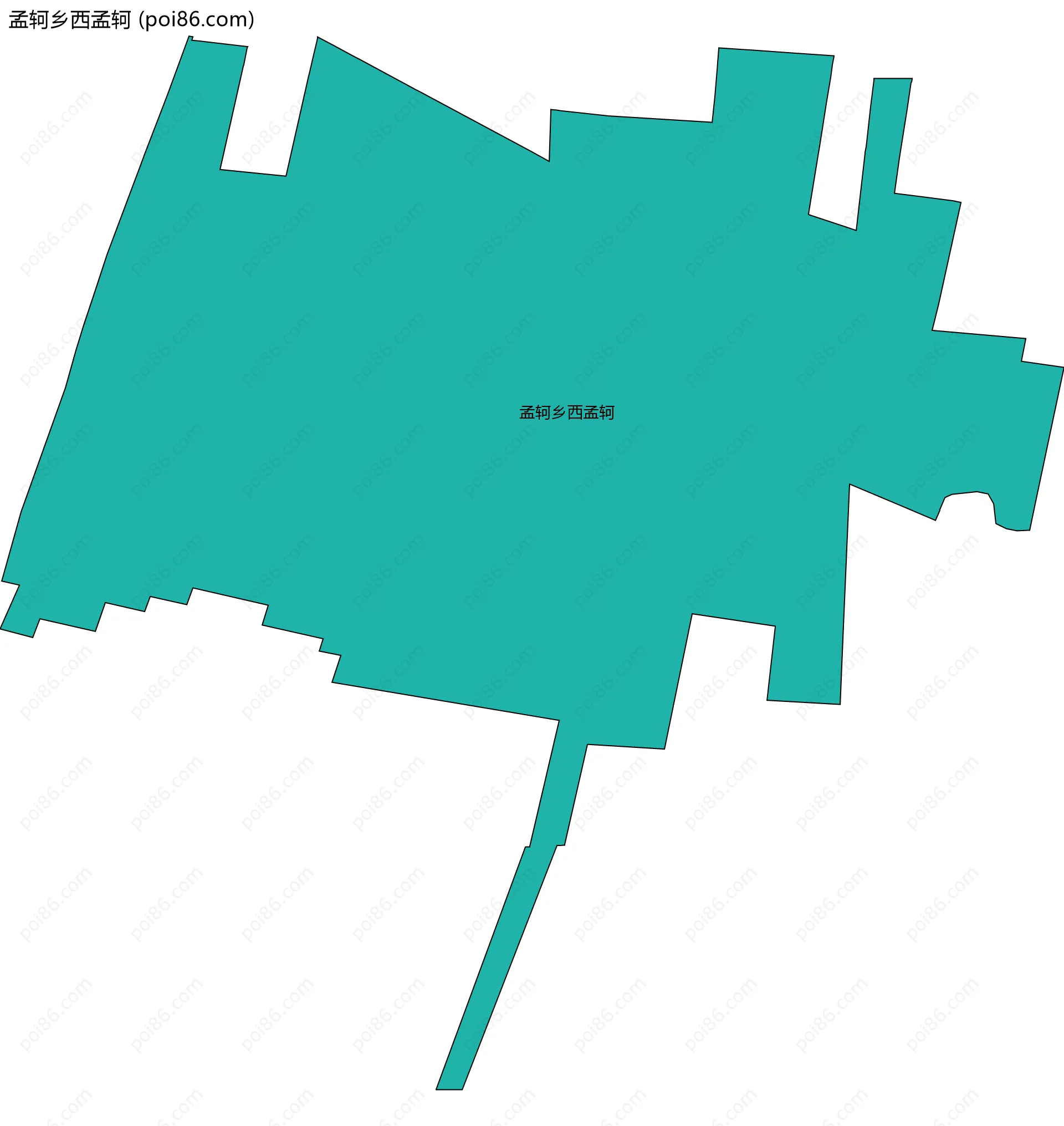 孟轲乡西孟轲边界地图