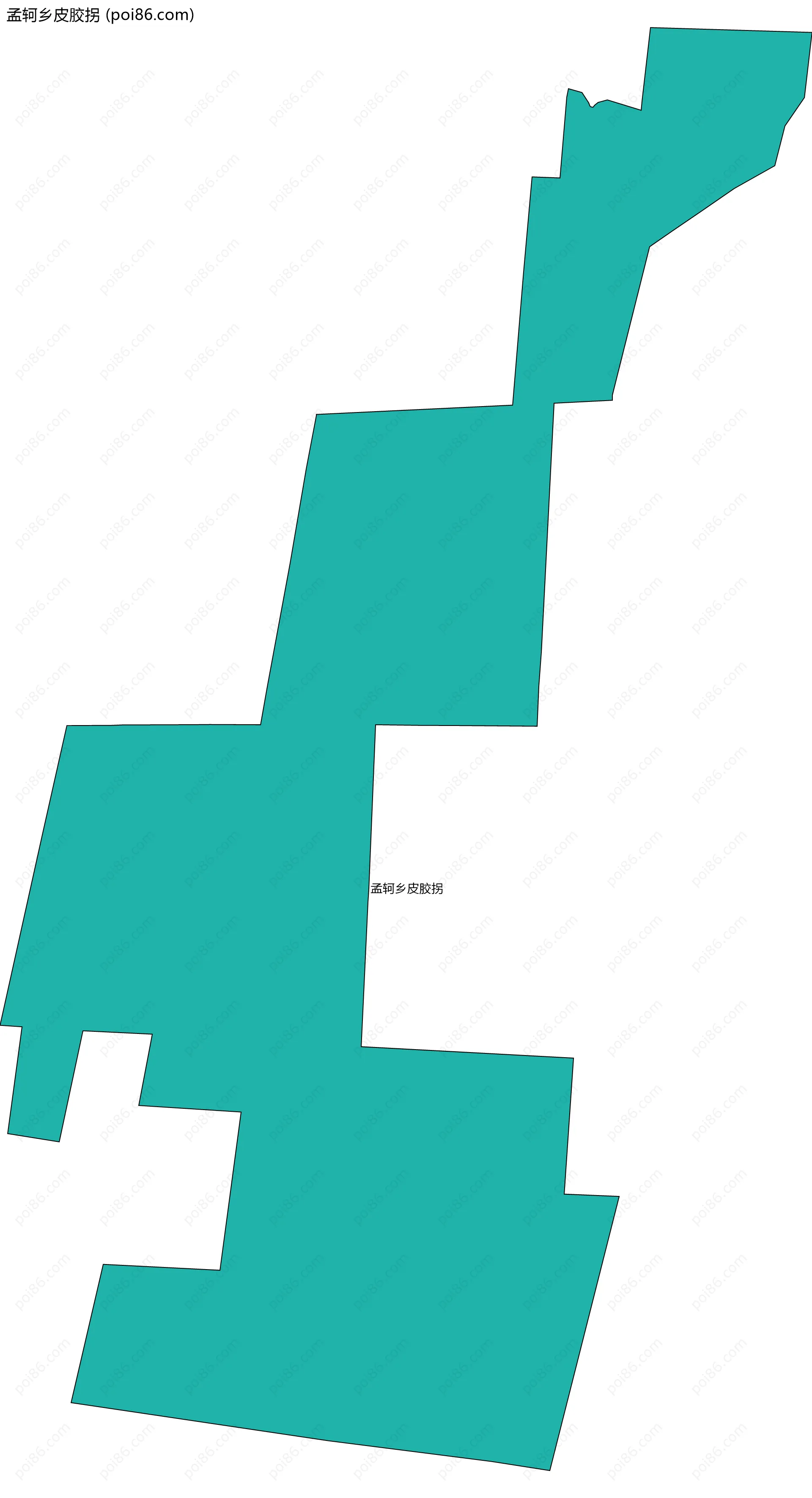 孟轲乡皮胶拐边界地图