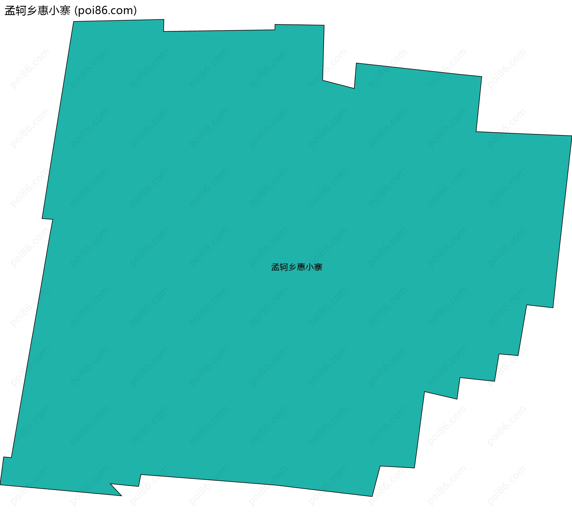 孟轲乡惠小寨边界地图