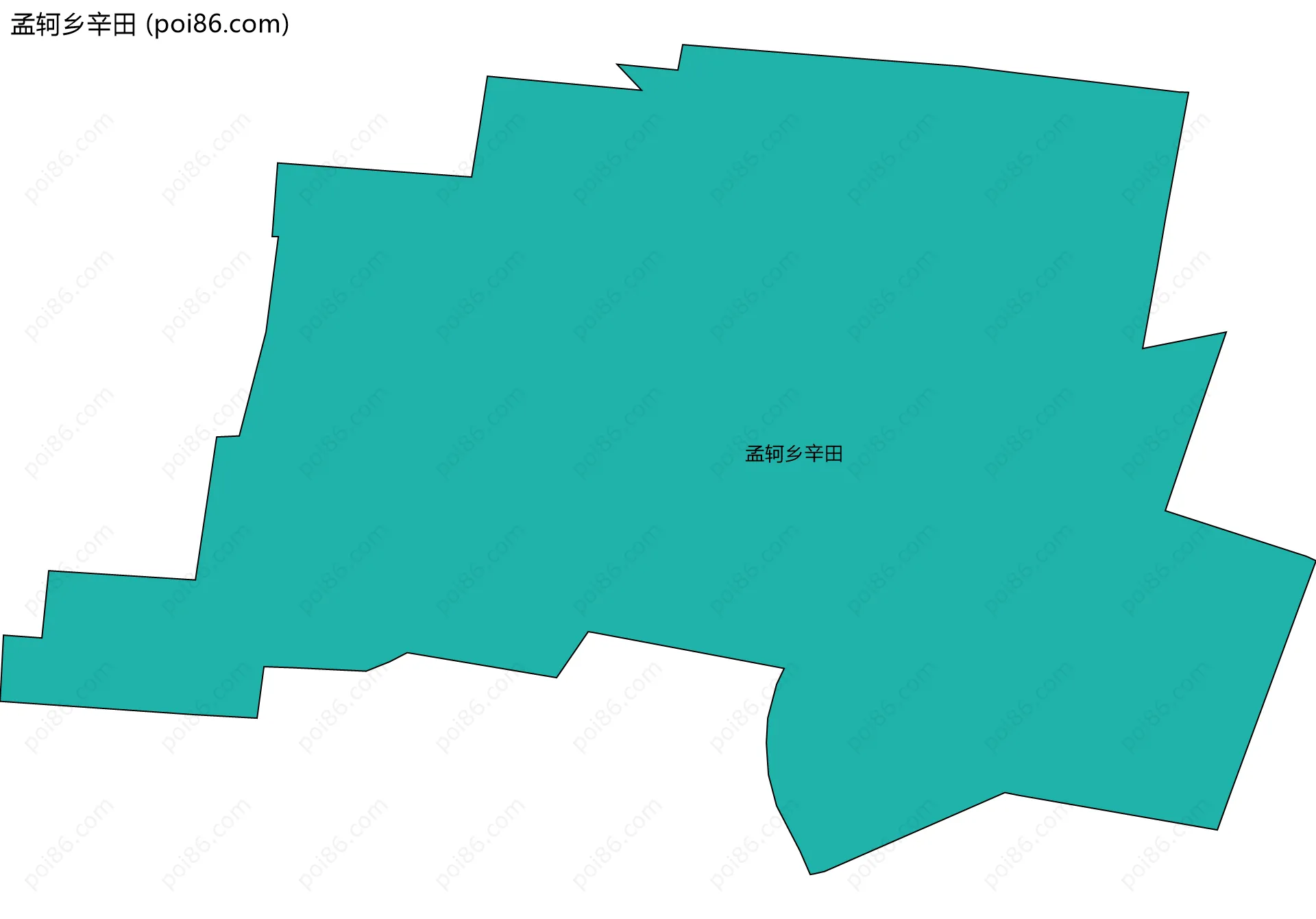 孟轲乡辛田边界地图