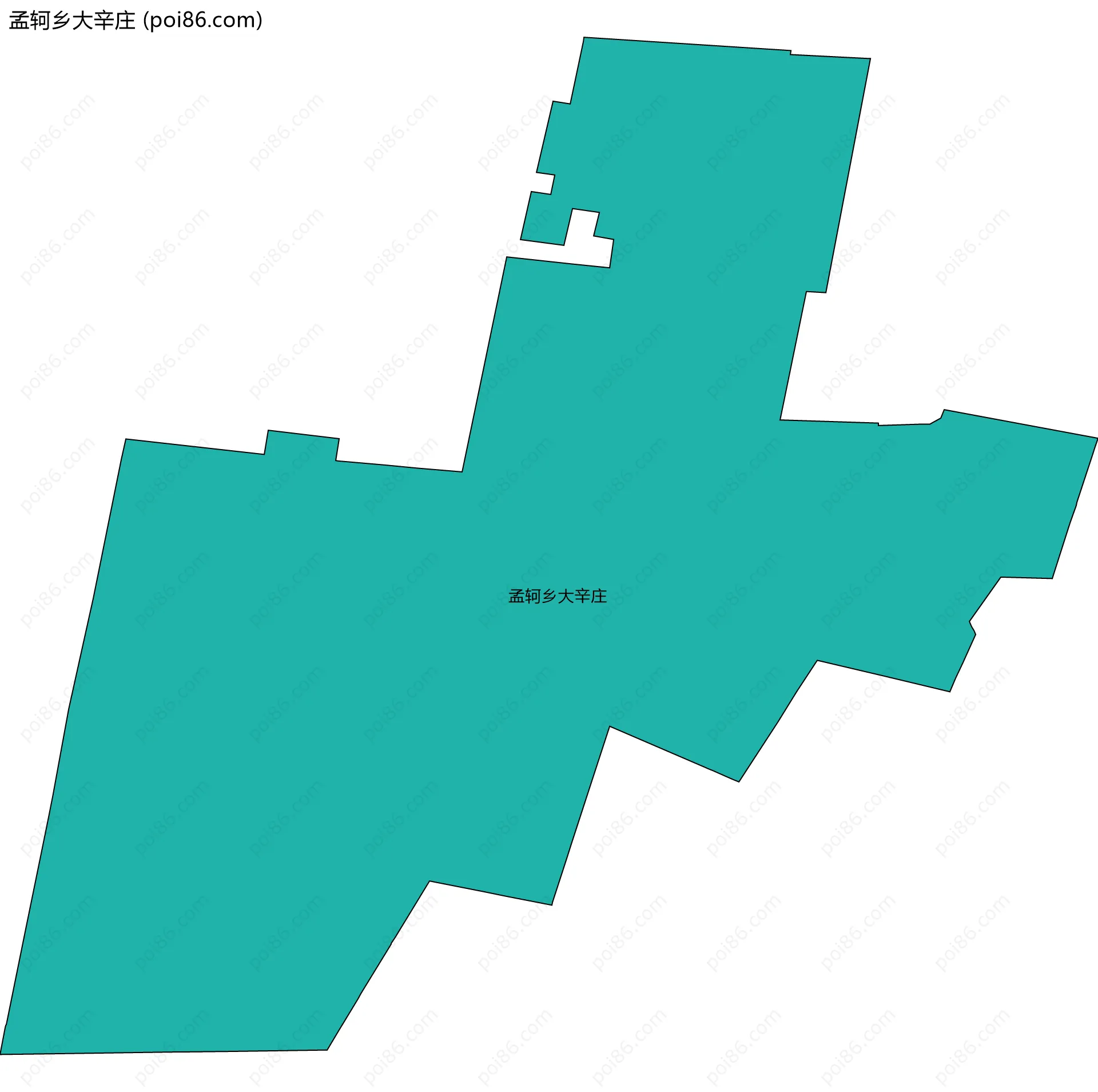 孟轲乡大辛庄边界地图