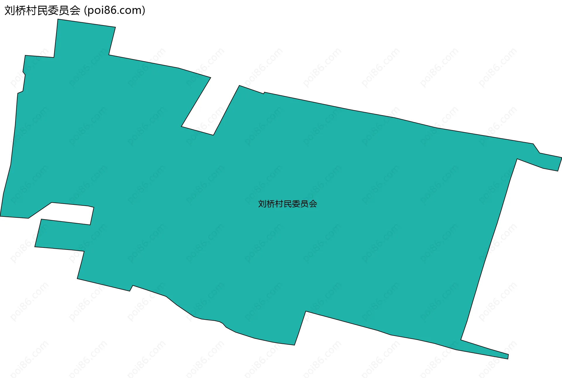 刘桥村民委员会边界地图