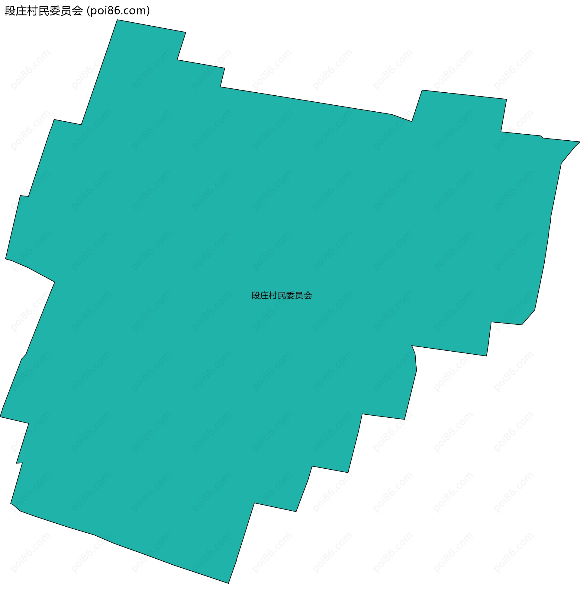 段庄村民委员会边界地图