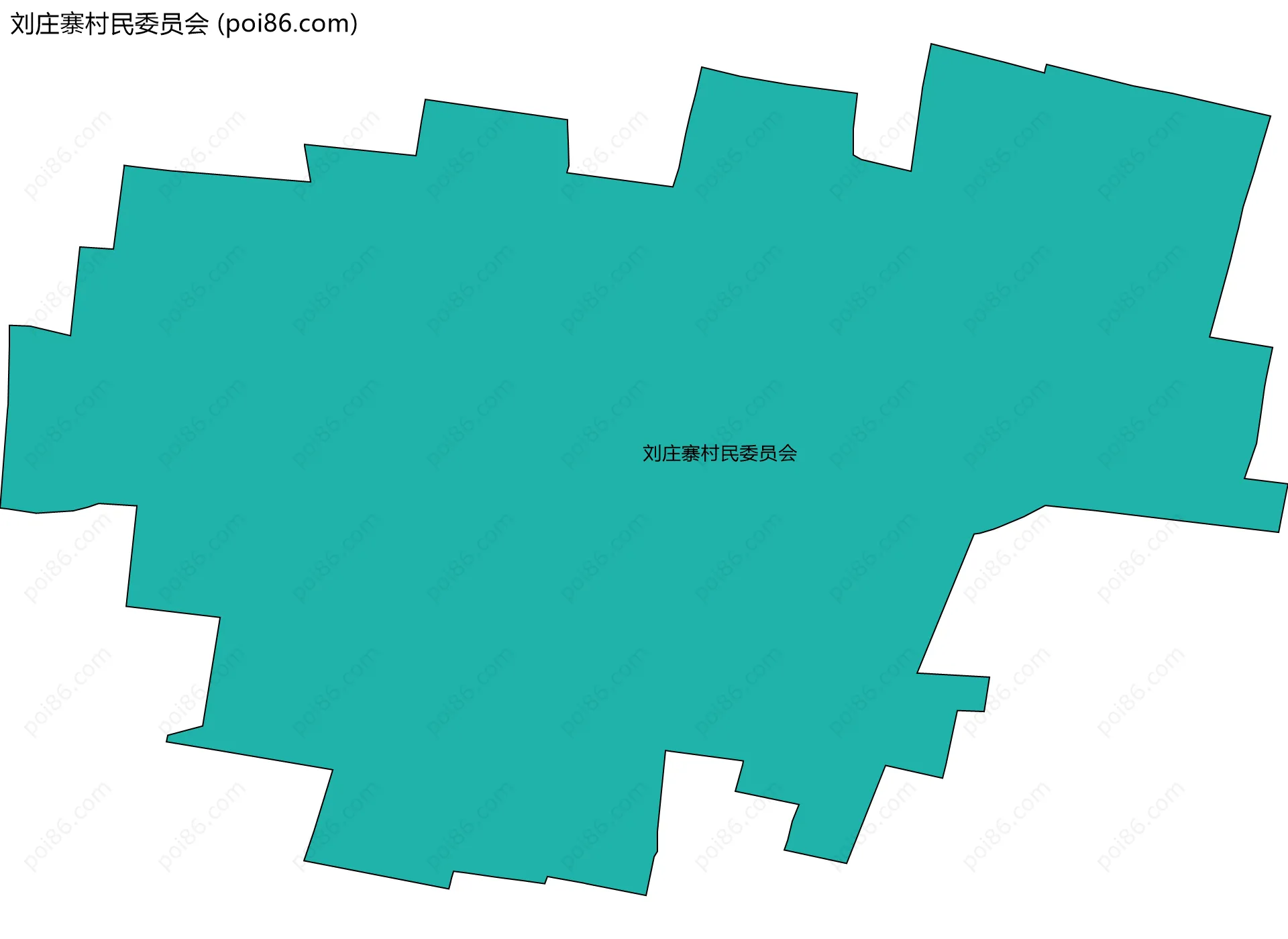 刘庄寨村民委员会边界地图