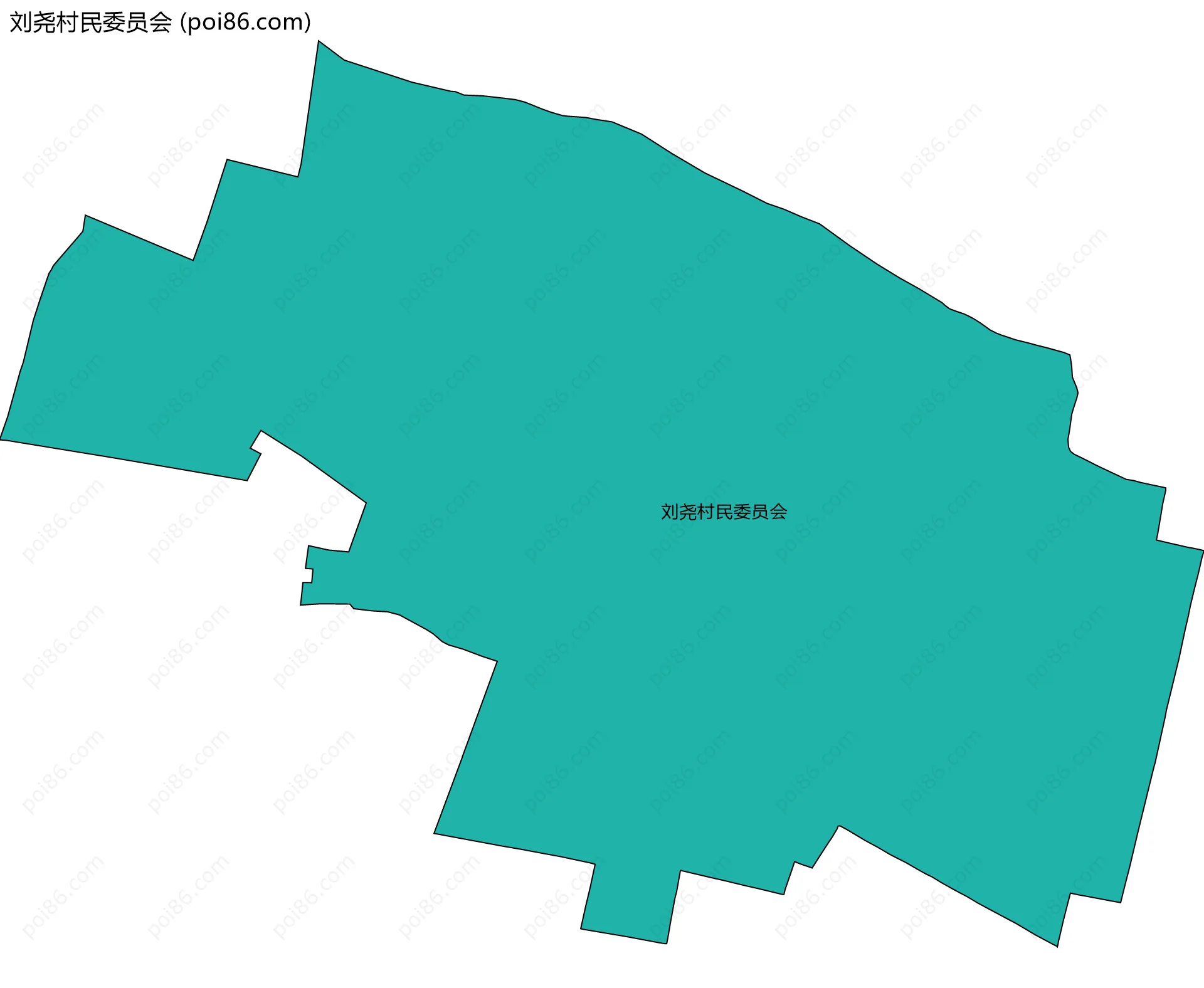 刘尧村民委员会边界地图