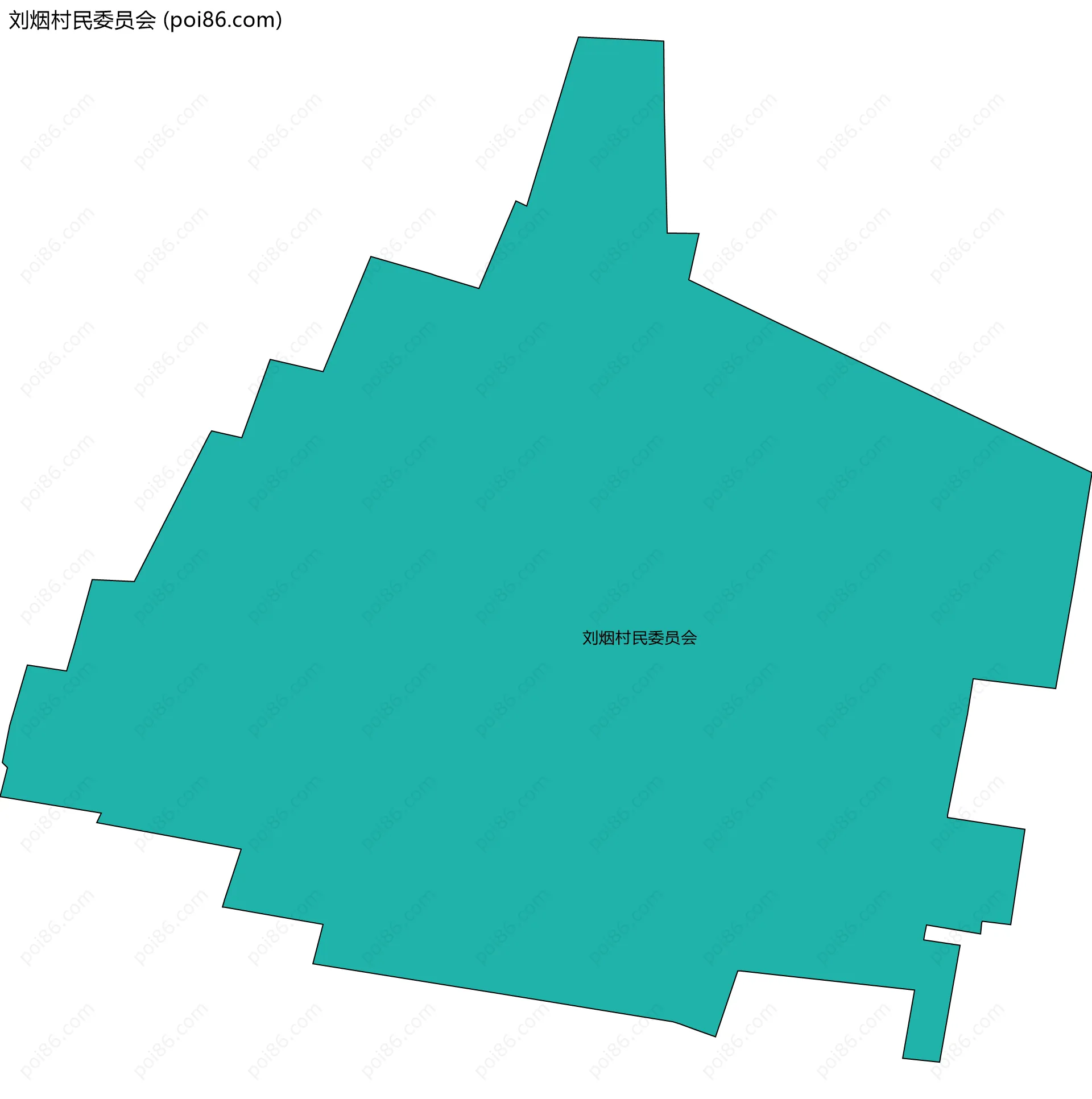 刘烟村民委员会边界地图