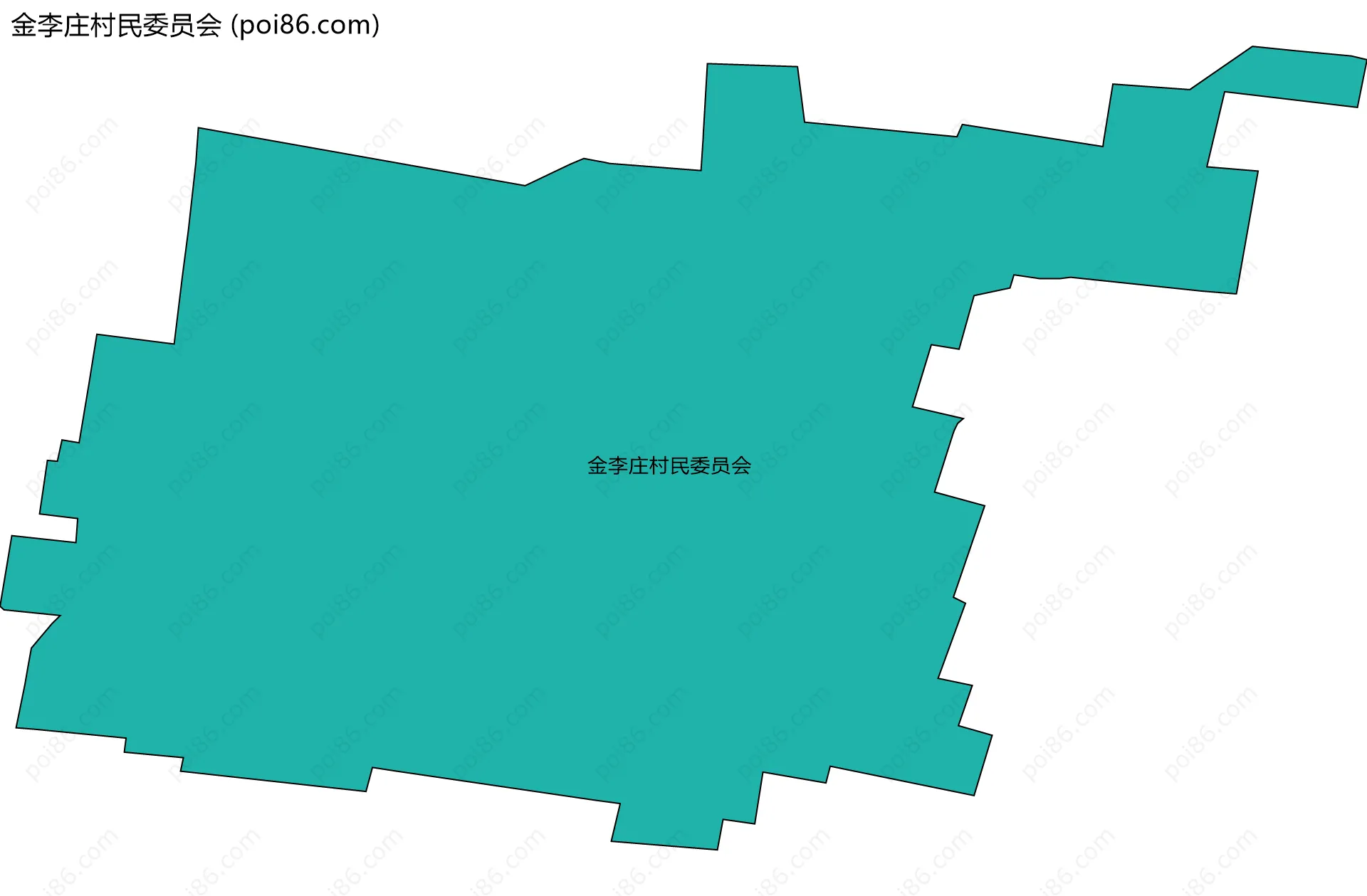 金李庄村民委员会边界地图