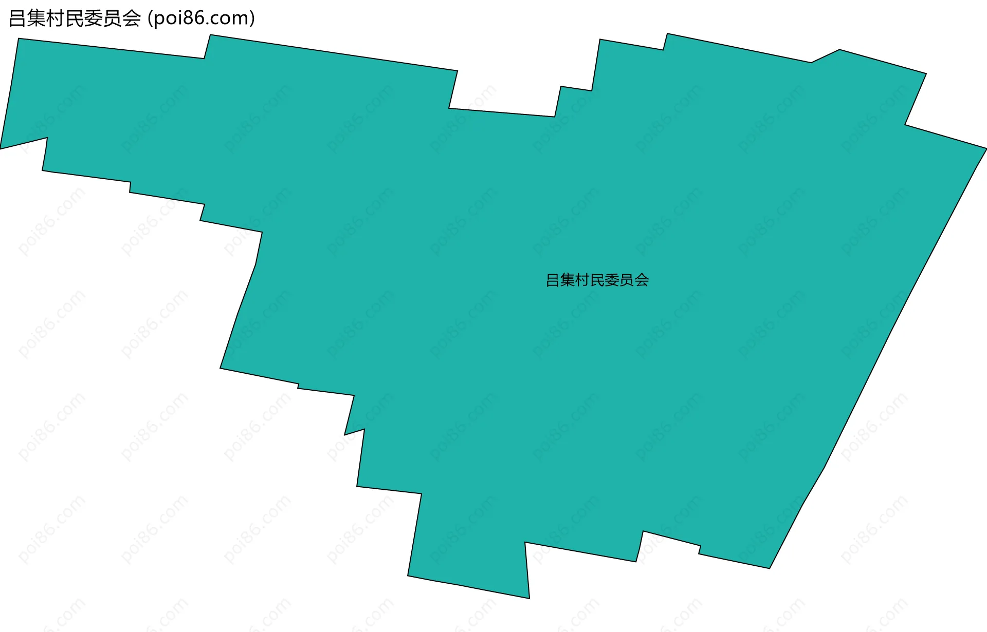 吕集村民委员会边界地图