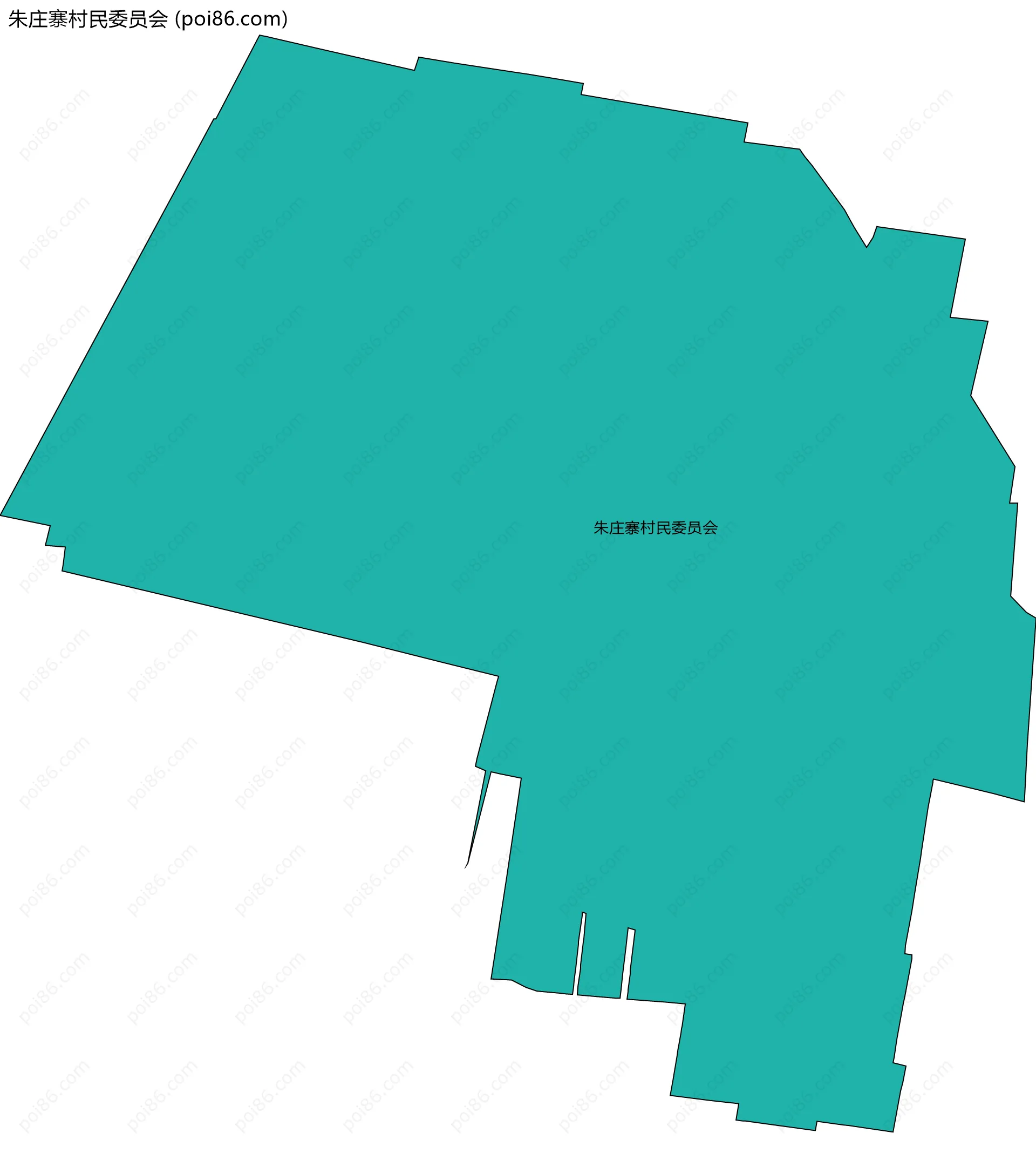 朱庄寨村民委员会边界地图