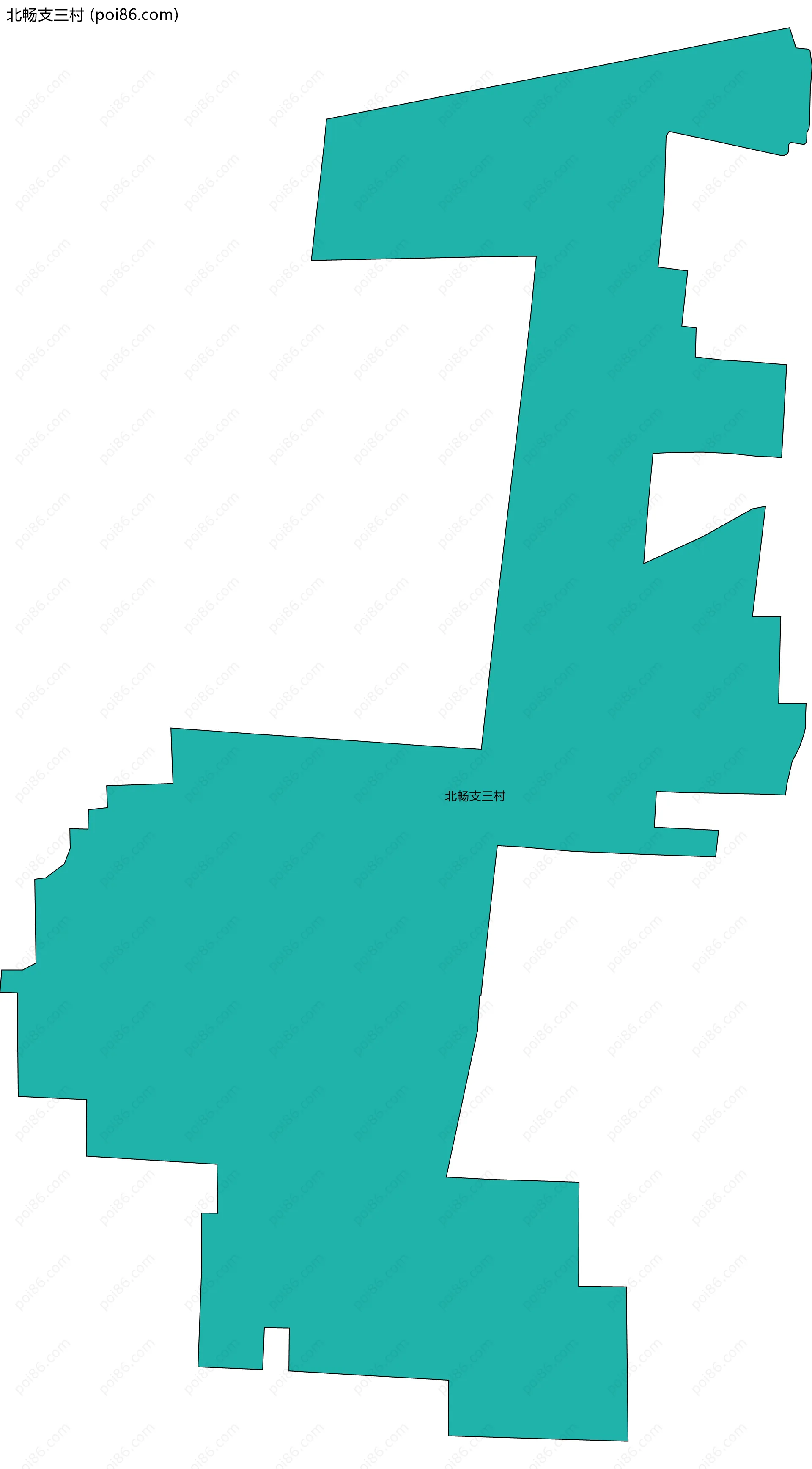 北畅支三村边界地图