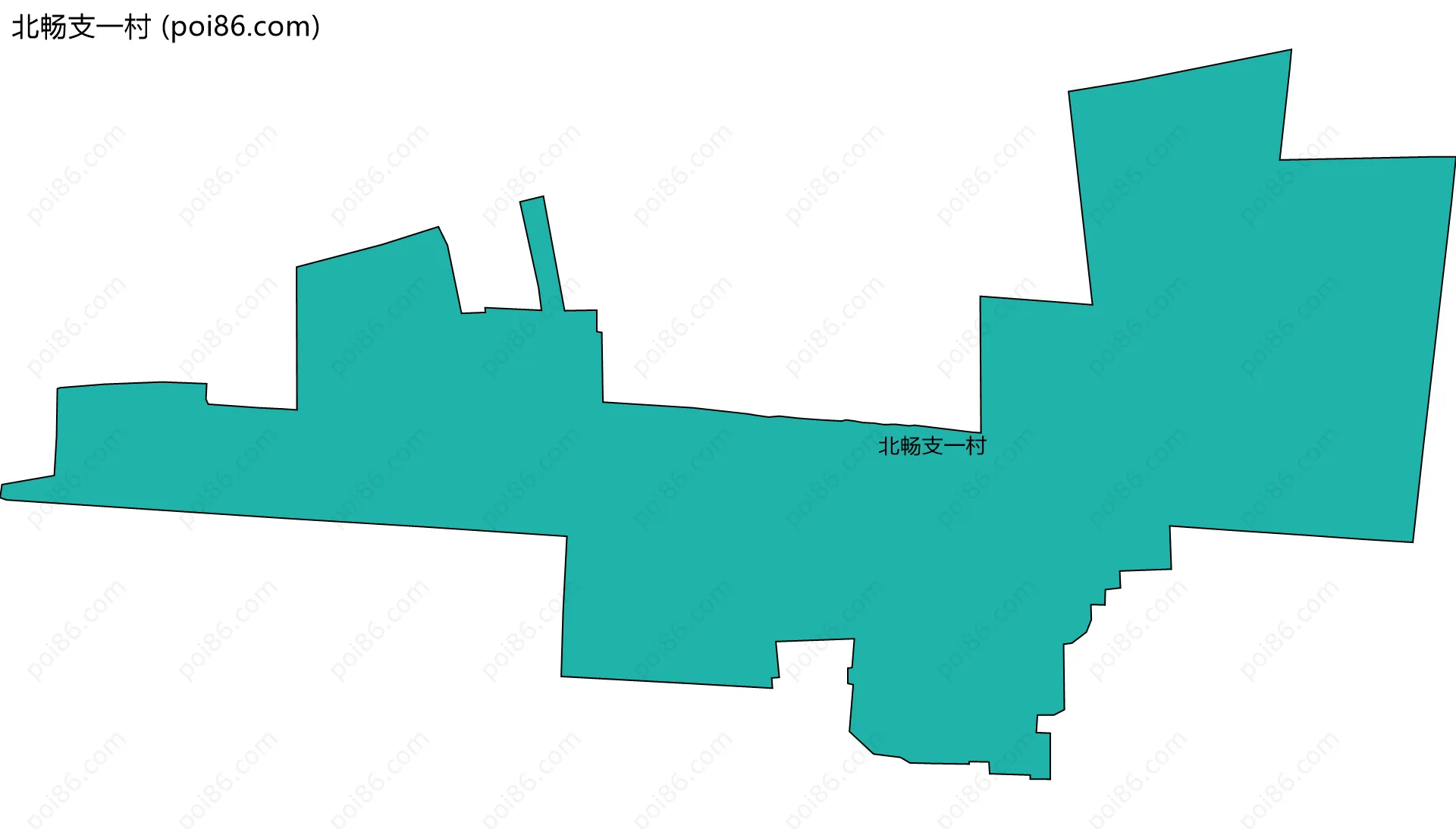 北畅支一村边界地图