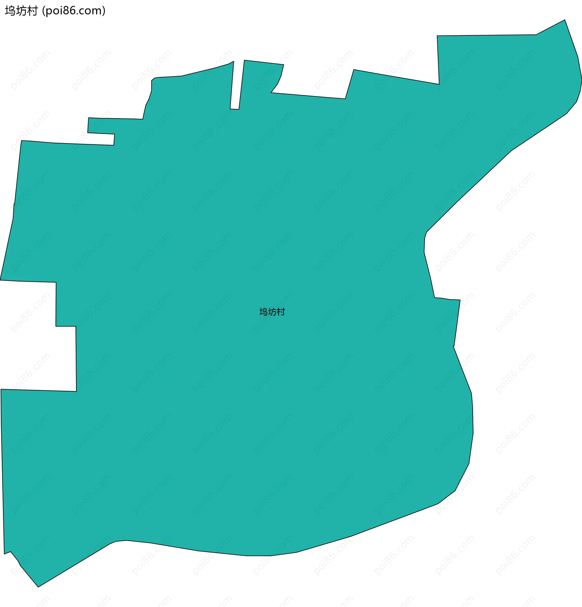 坞坊村边界地图