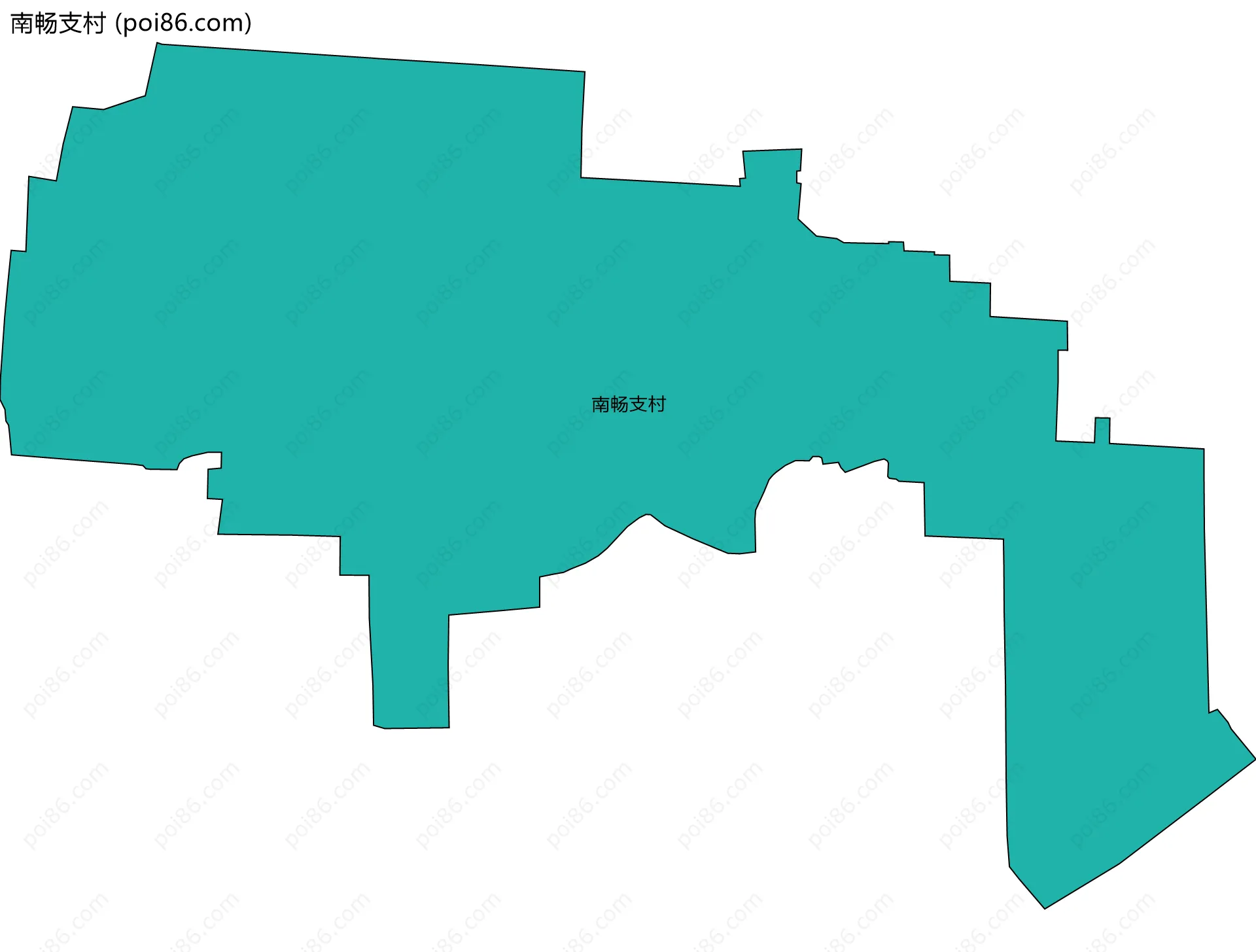 南畅支村边界地图