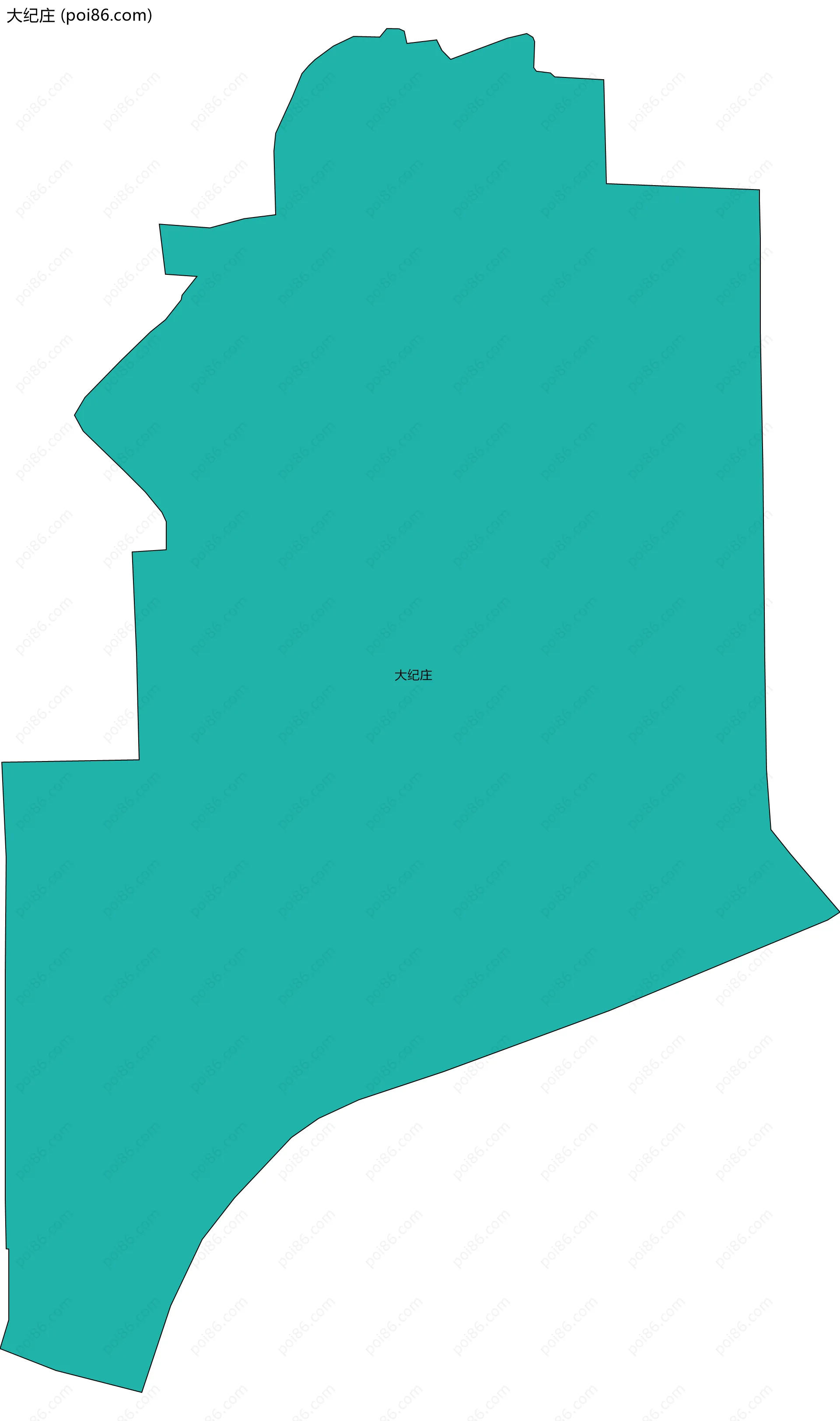 大纪庄边界地图