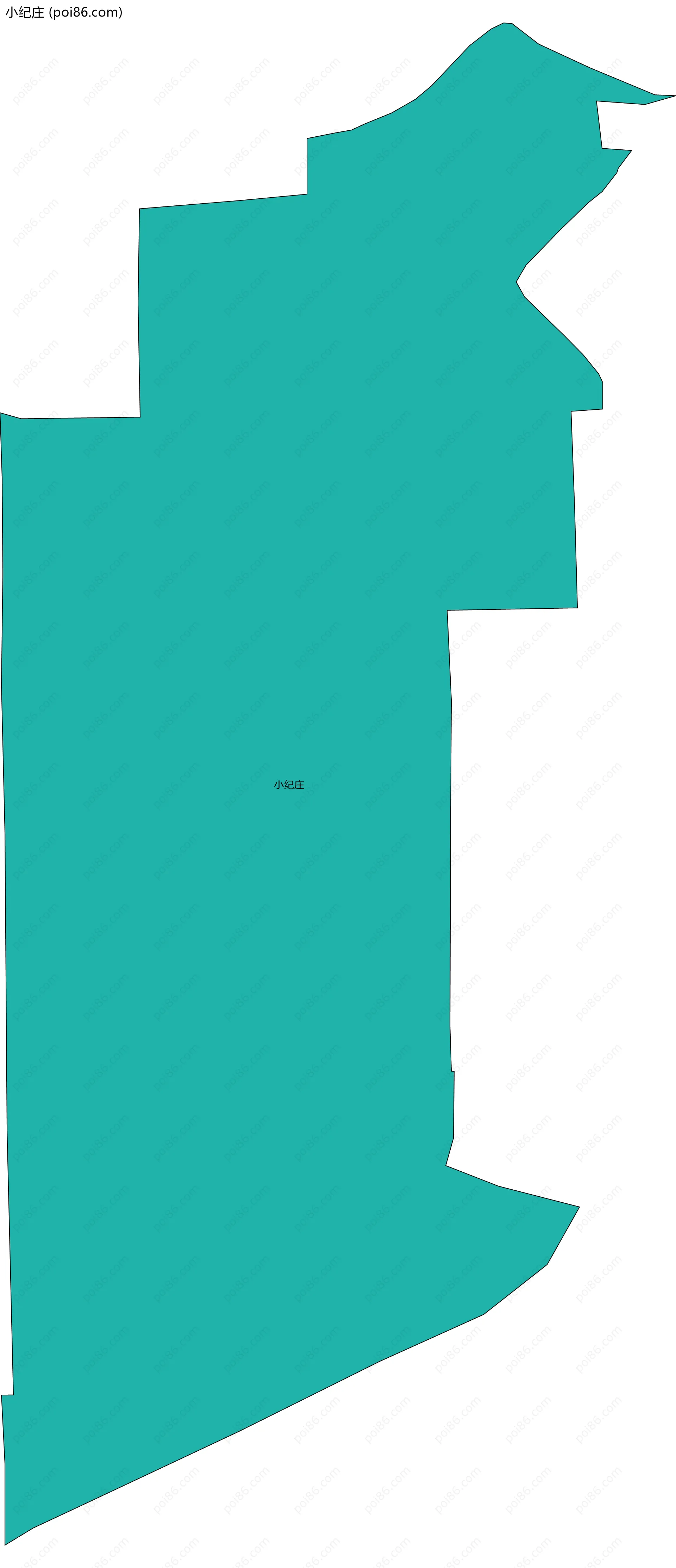 小纪庄边界地图