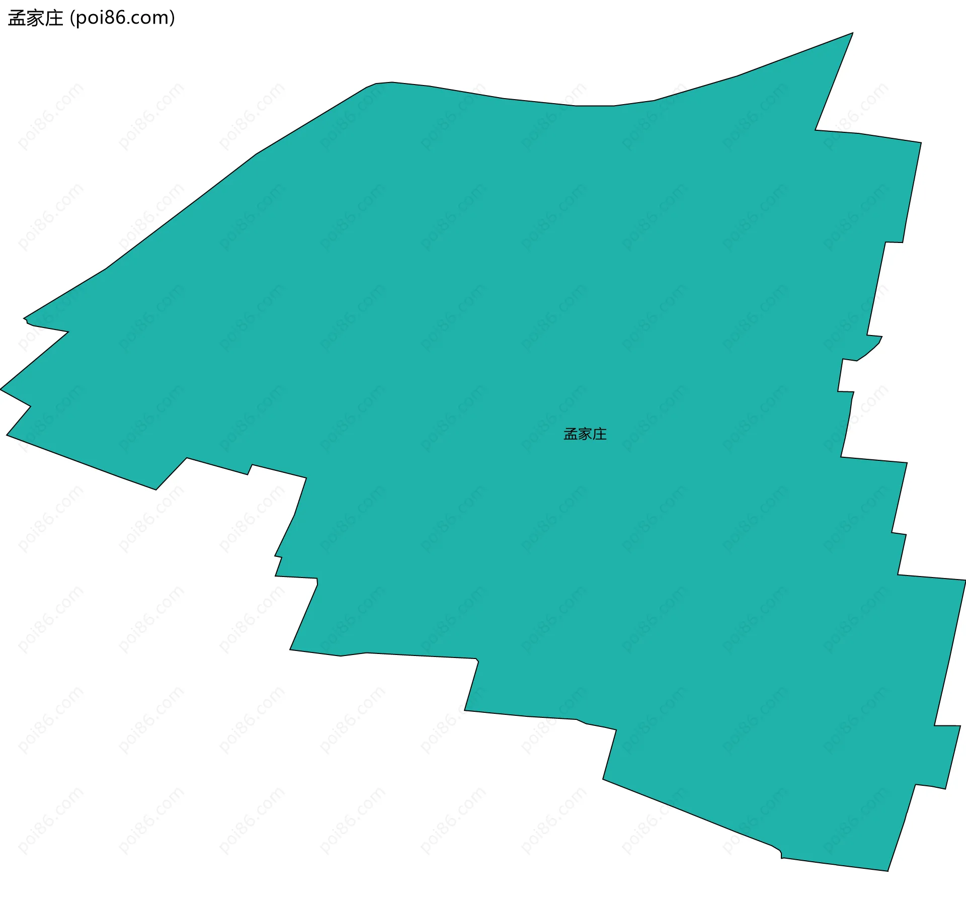 孟家庄边界地图