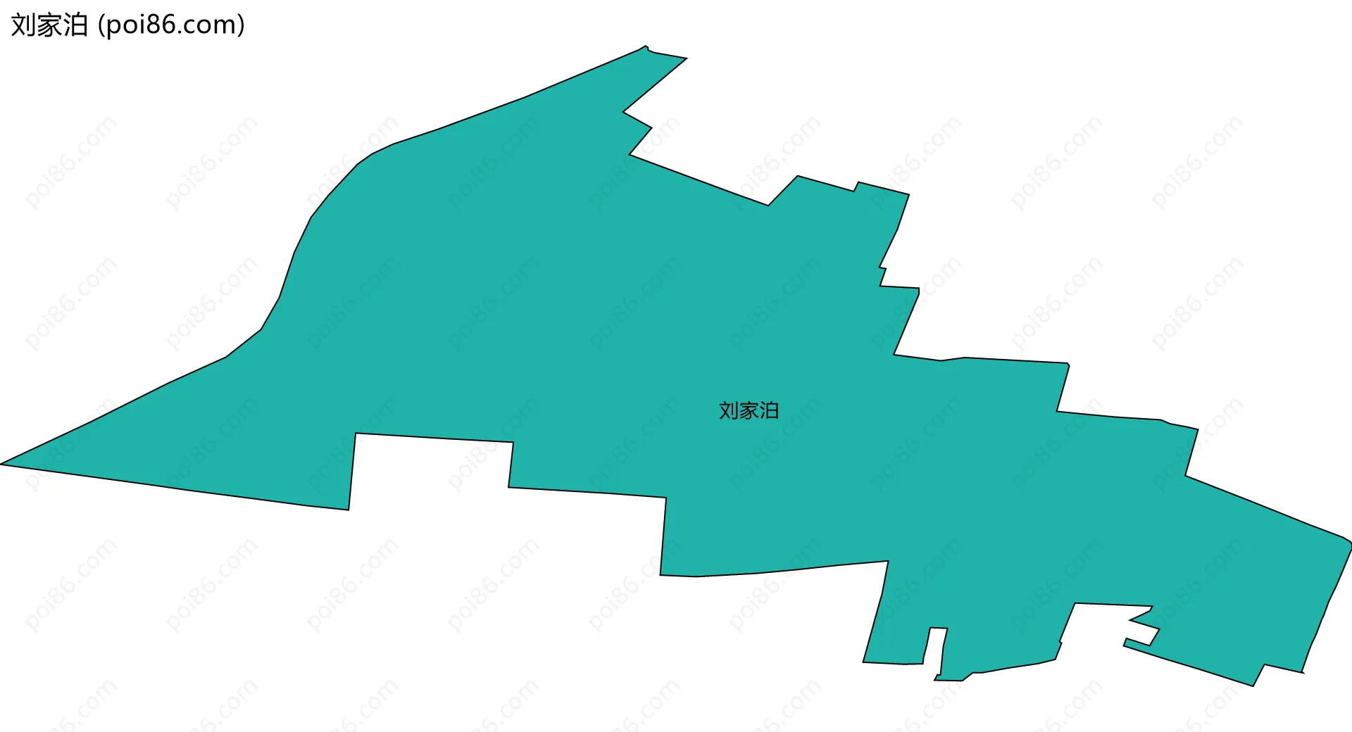 刘家泊边界地图