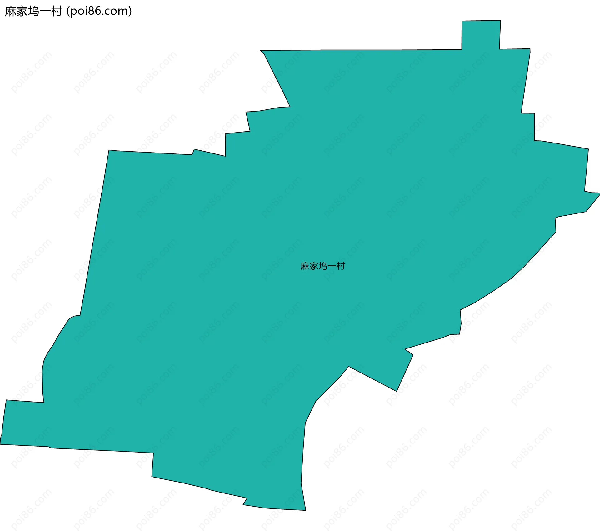 麻家坞一村边界地图