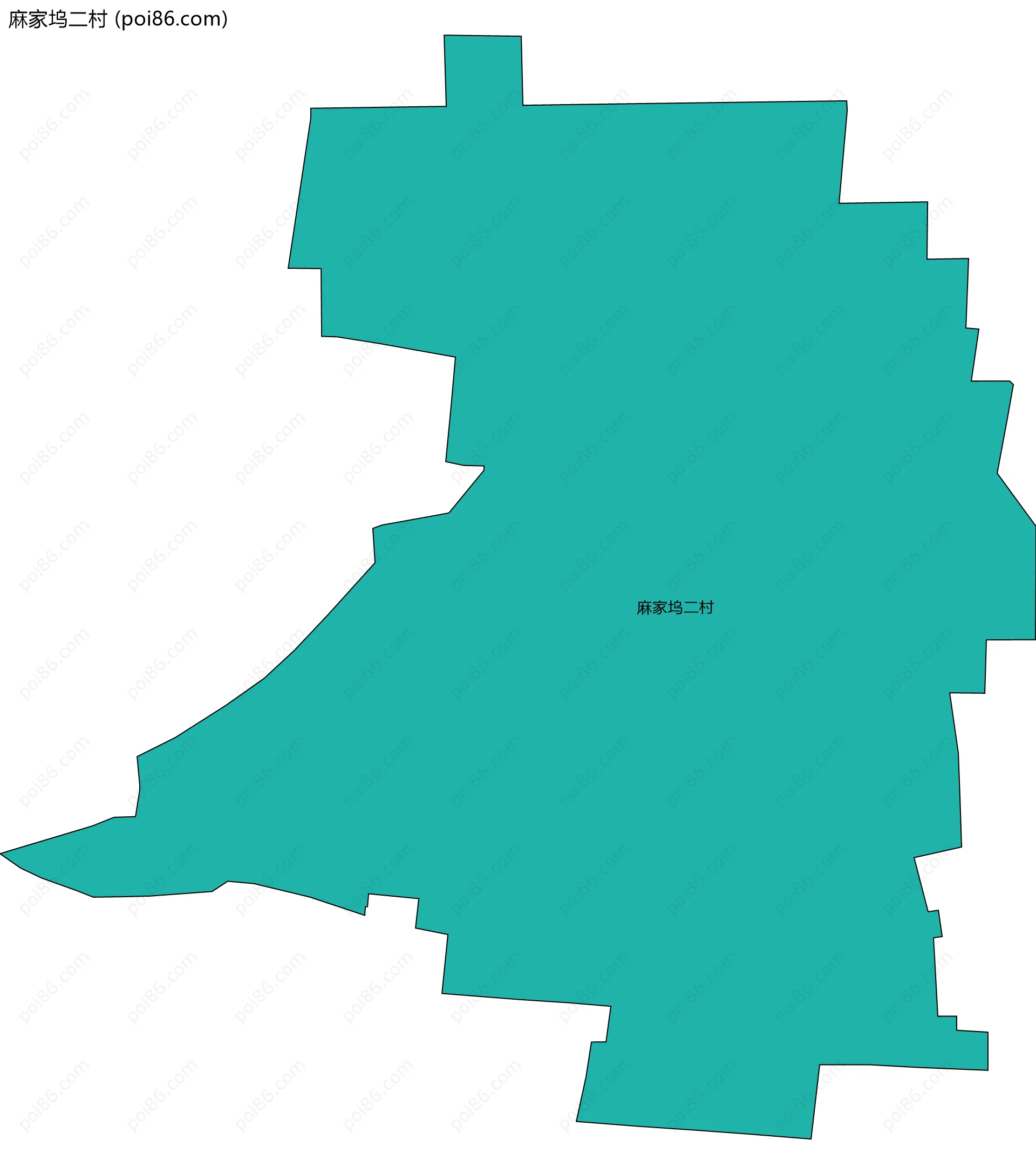 麻家坞二村边界地图