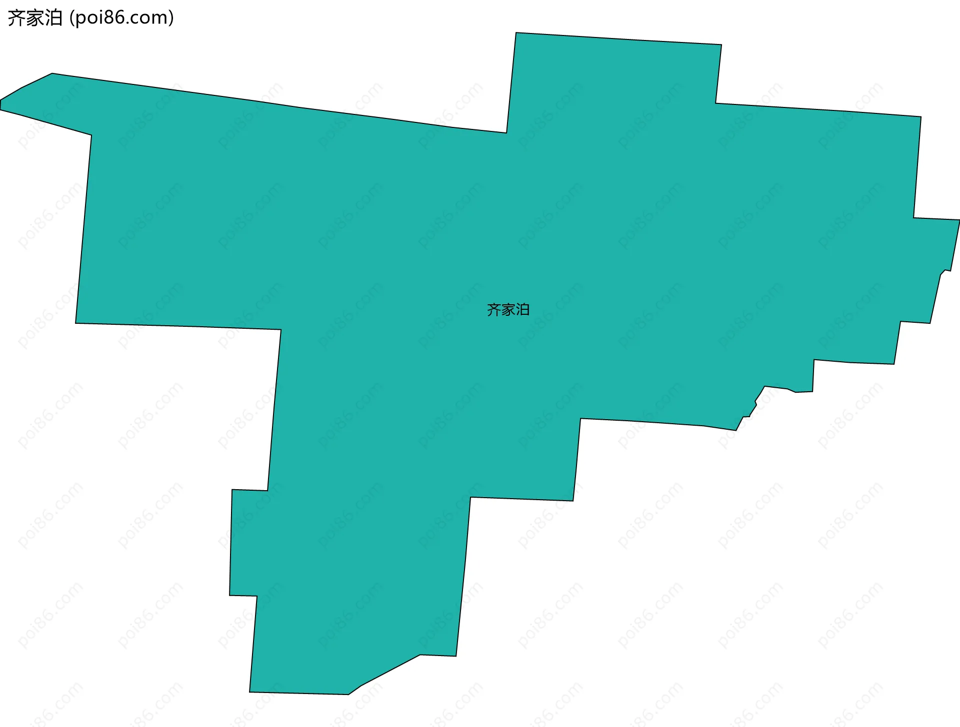 齐家泊边界地图