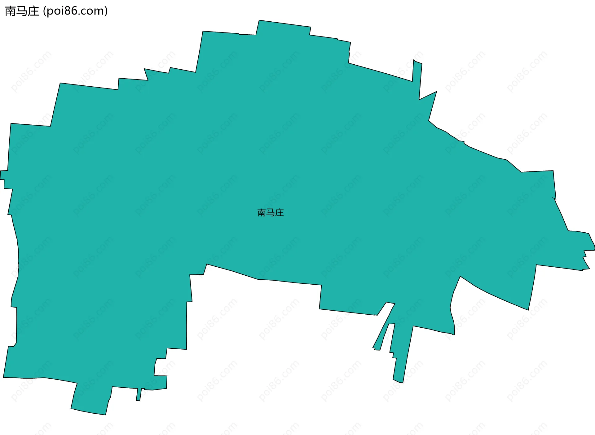 南马庄边界地图