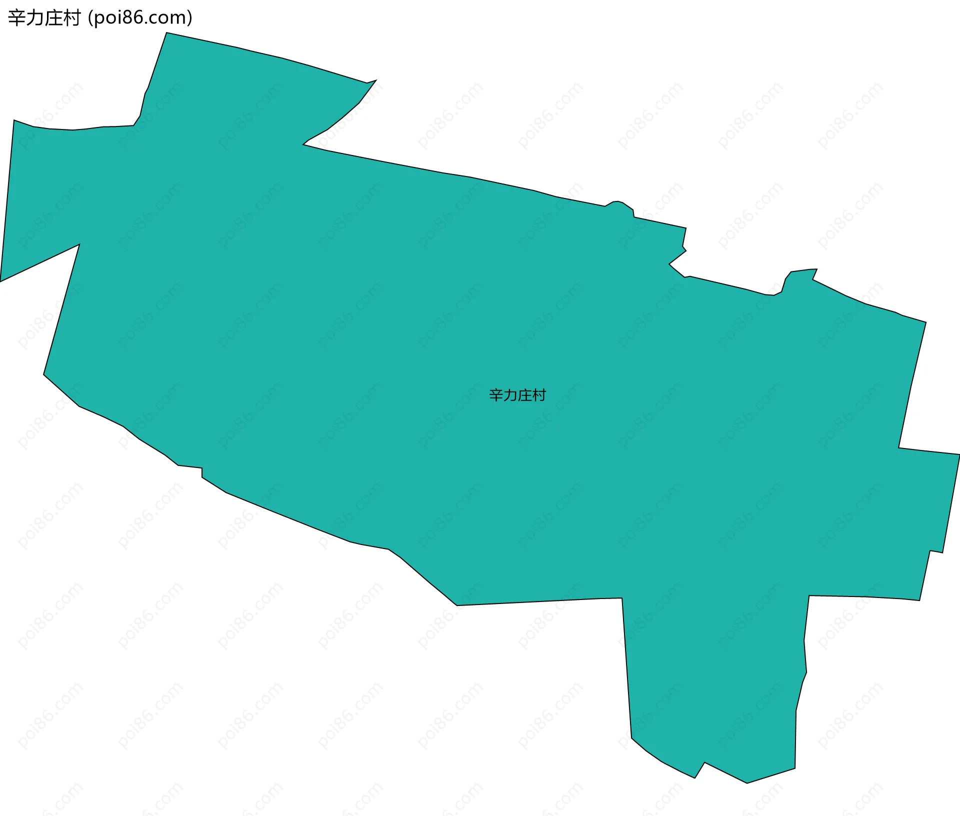 辛力庄村边界地图