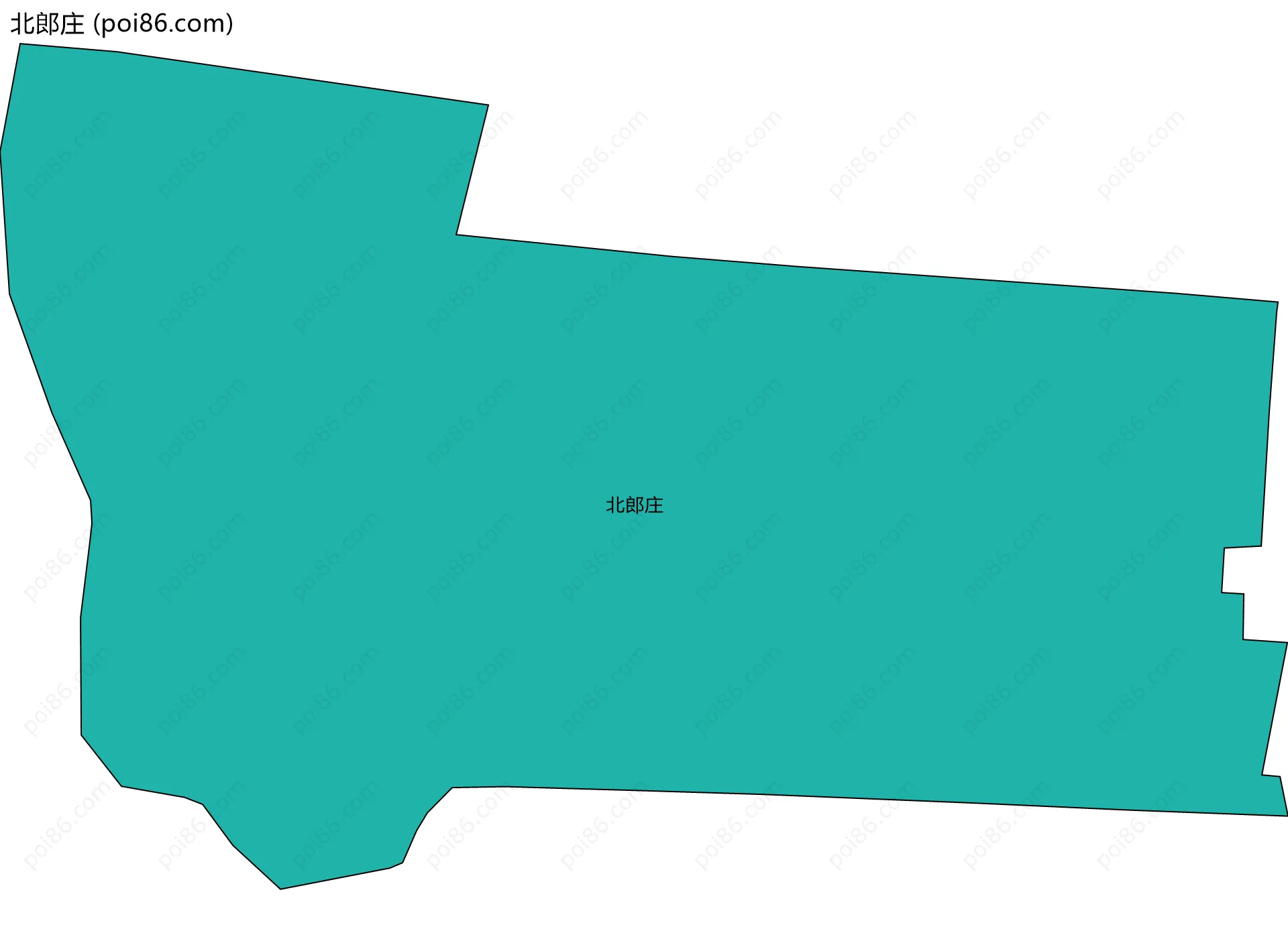 北郎庄边界地图