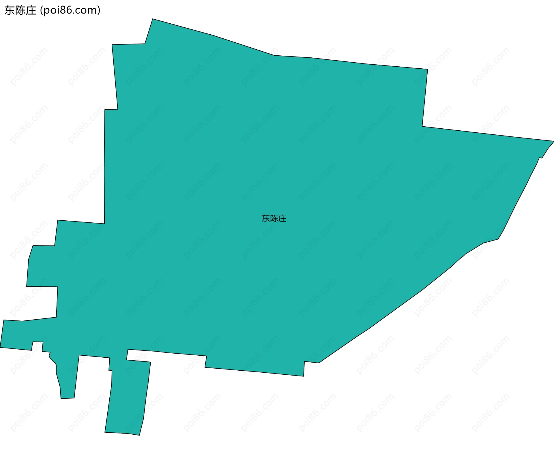 东陈庄边界地图