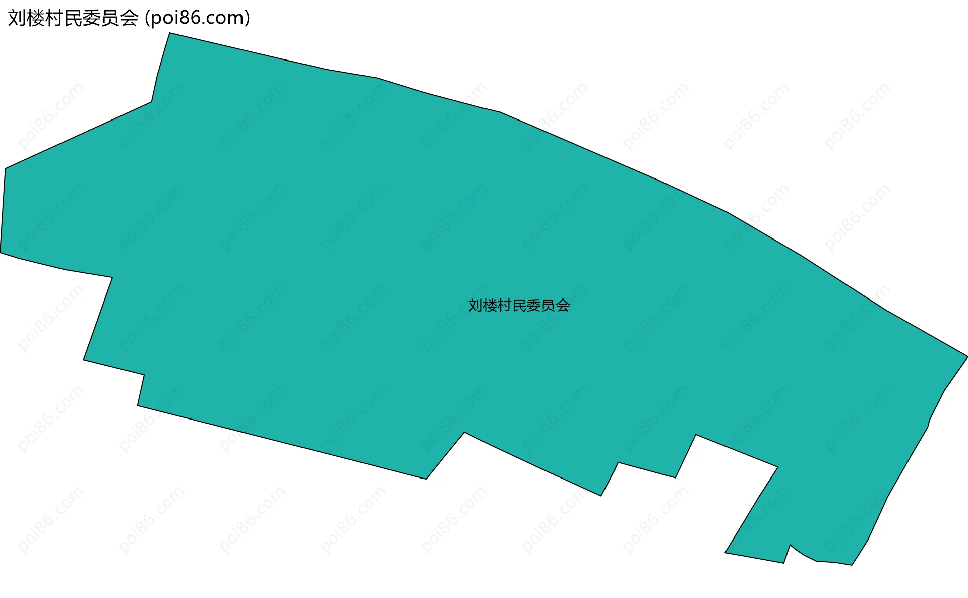 刘楼村民委员会边界地图