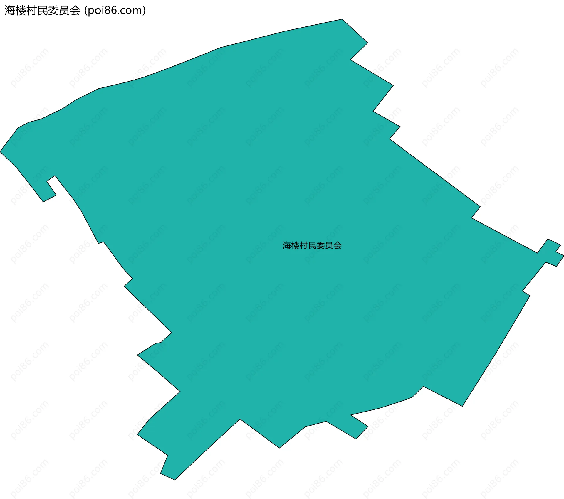海楼村民委员会边界地图