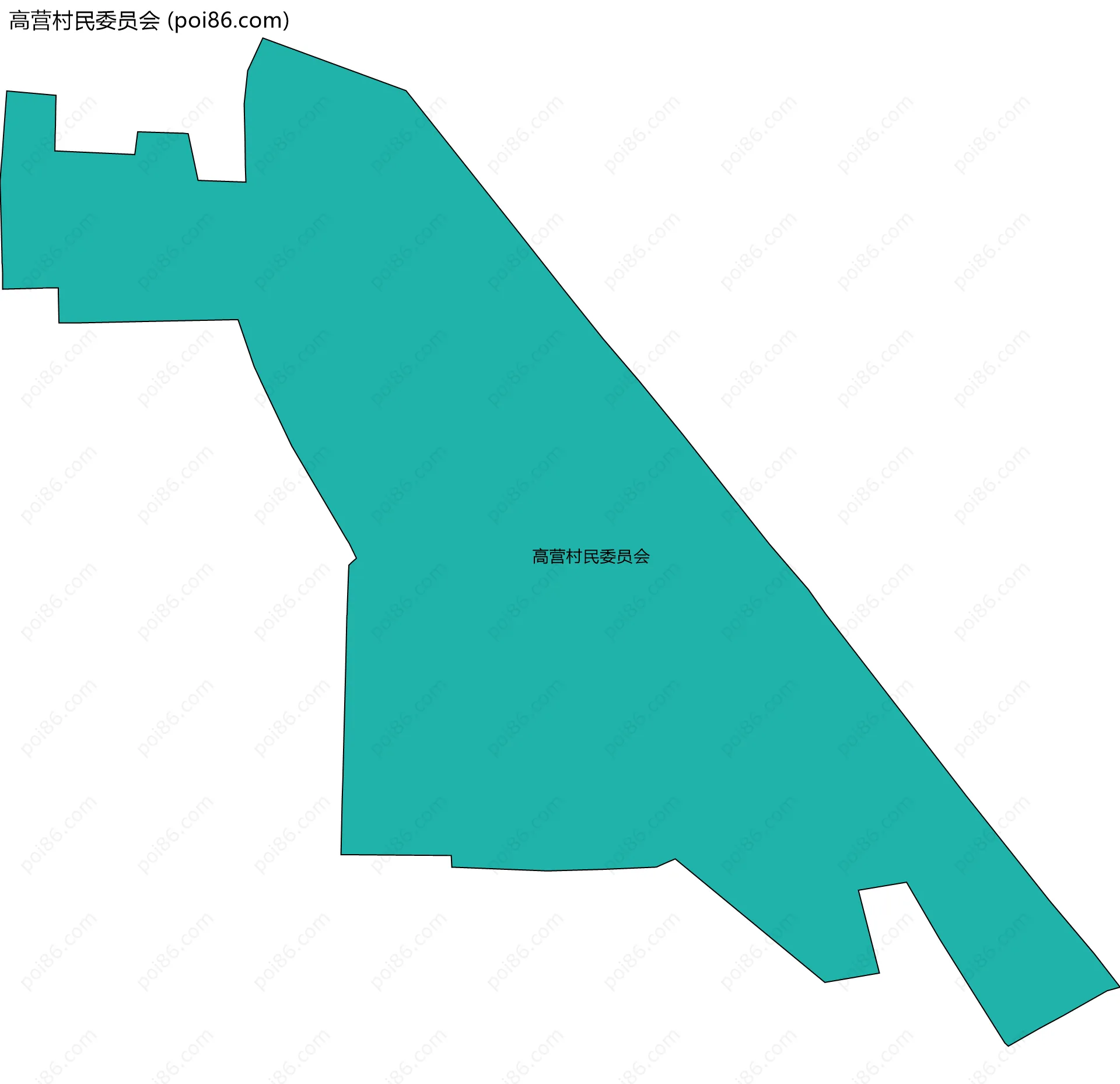 高营村民委员会边界地图