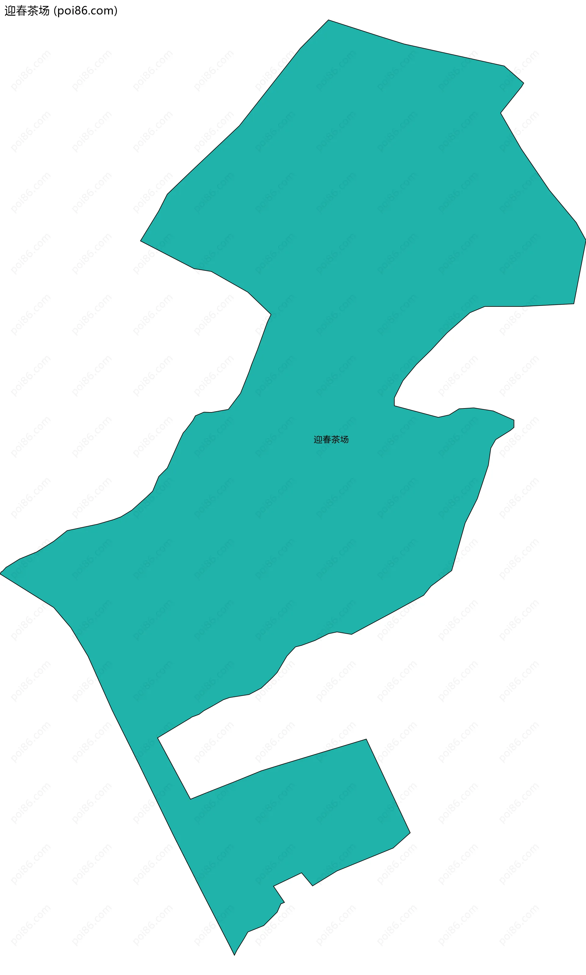 迎春茶场边界地图
